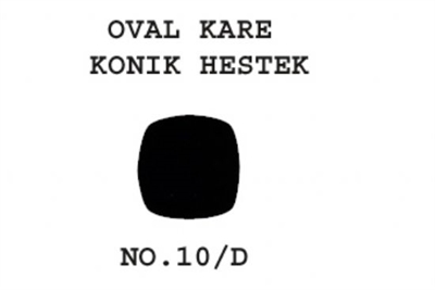 10/D Konik Heştek Oval Kare 140-040  17'