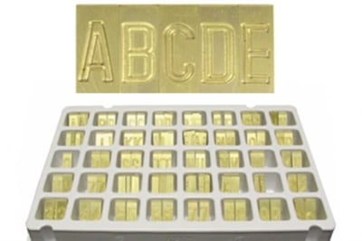 157.30 Düz Yazı Makinası Harf Seti-El Yazısı