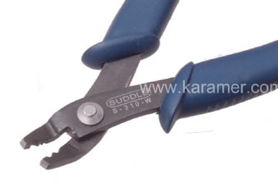 Boncuk Teli Bükme Pensesi-Eğri-Yuvarlak Kanallı Ağızlar-Siyah PVC Sap