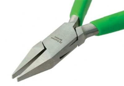OP-51338 Dar Düz Dişsiz Pense 4 mm Yeşil PVC