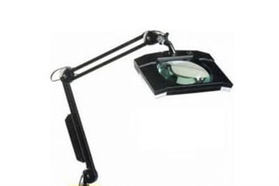 Büyüteçli Masa Lambası-Kare Ekran Siyah-5X