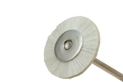 MSHS68W Mandrenli Beyaz Keçi Kılı Fırça Yumuşak 1,9 cm