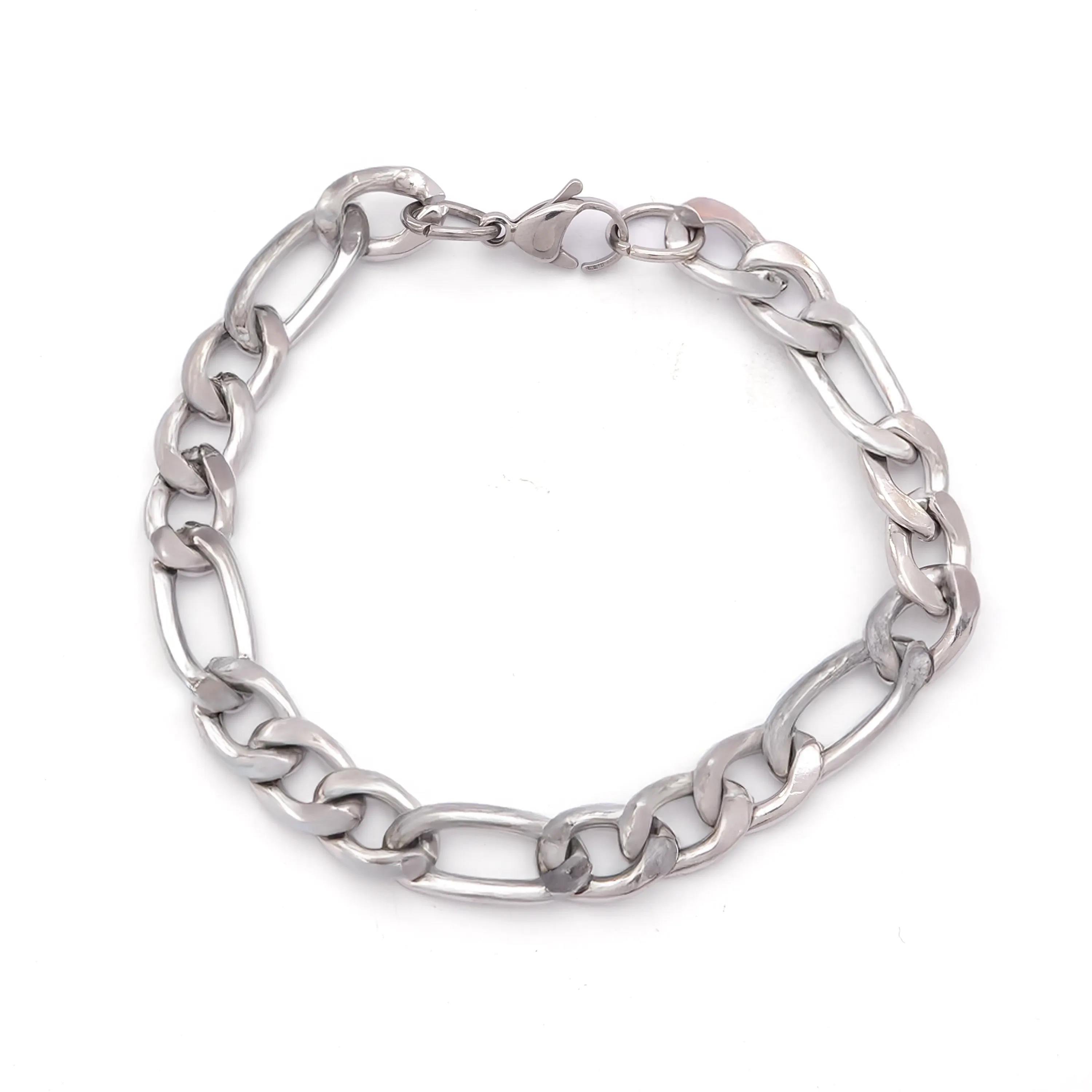 316L Çelik Figaro Erkek Zincir Bileklik EBLK-213