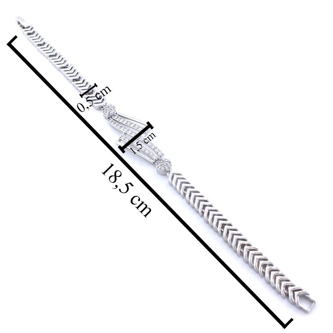 316L Çelik Zirkon Taşlı Kadın Bileklik  BLK-1033