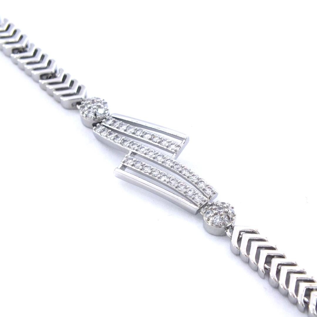 316L Çelik Zirkon Taşlı Kadın Bileklik  BLK-1033