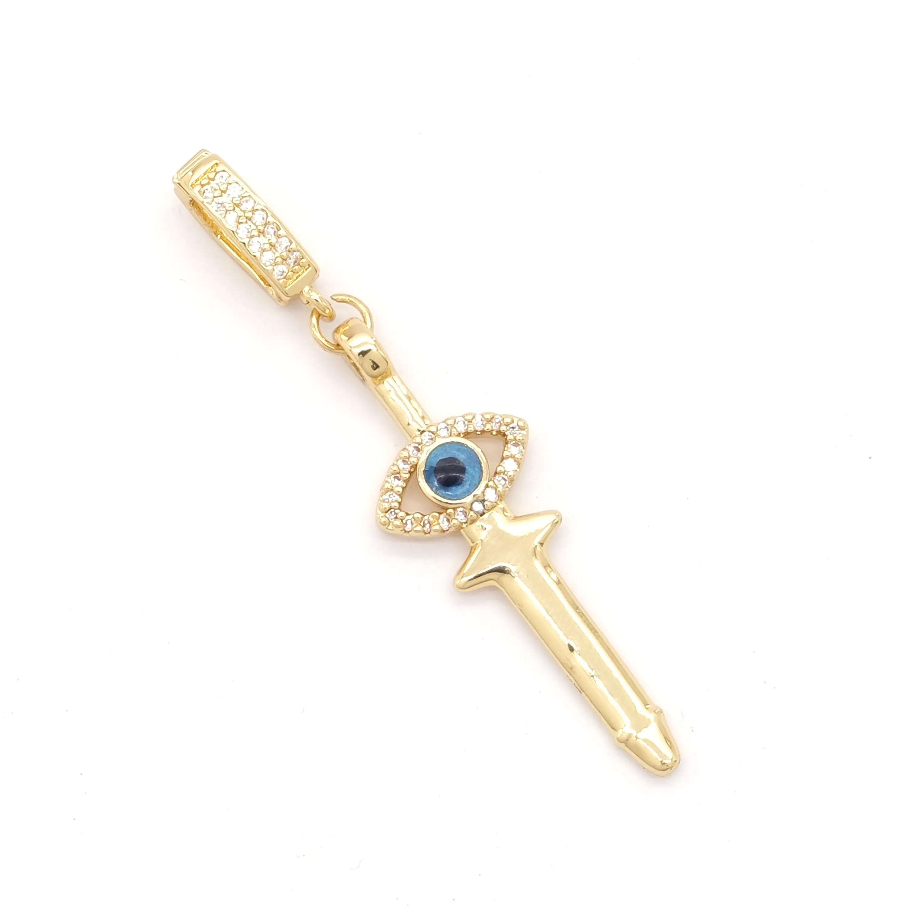 Ajda Charm Çelik Altın Kaplama Kadın Göz Model-CHR-119