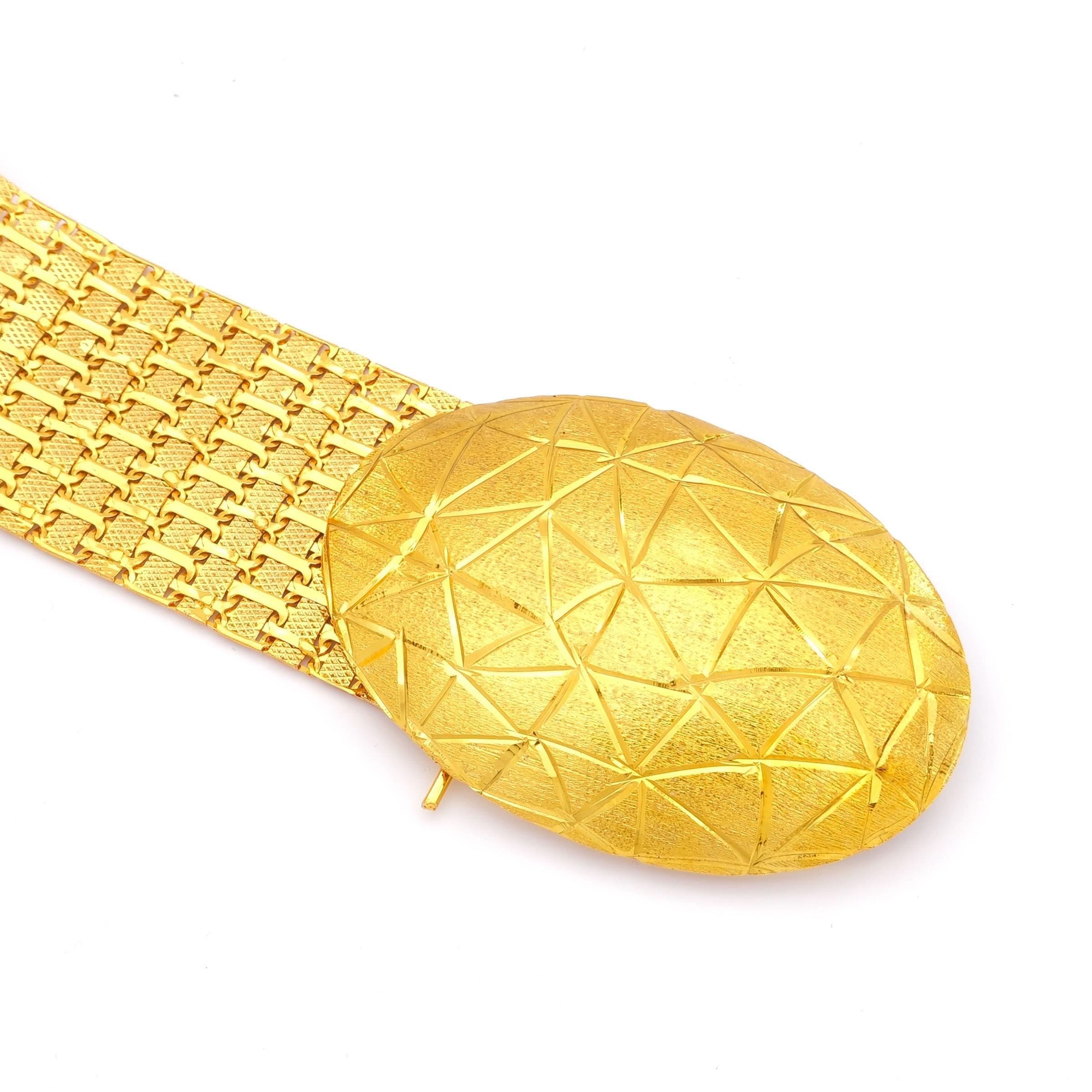Alntın Kaplama Çelik Baklava Model Kemer KMR-120