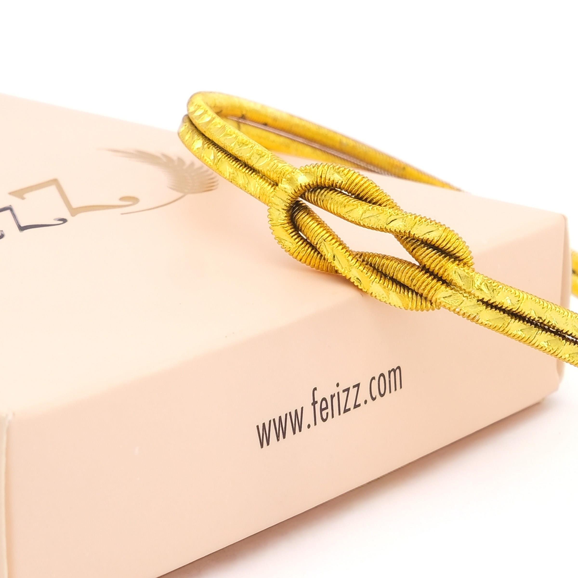 Altın Kaplama İmitasyon Aşk Düğümü Ajda Model Bilezik BLZ-3120