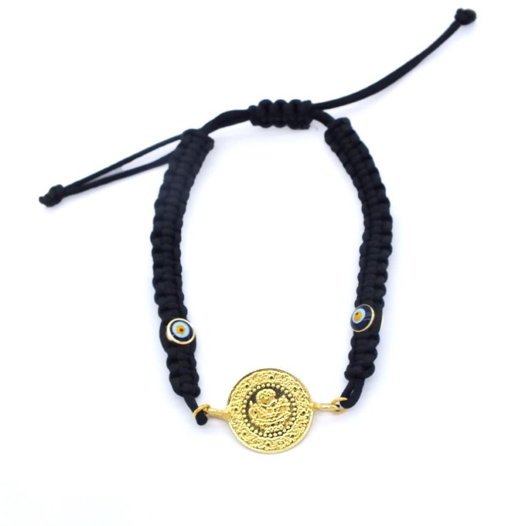 Altın Kaplama İpli Çeyrek Altın Bileklik BLK-187