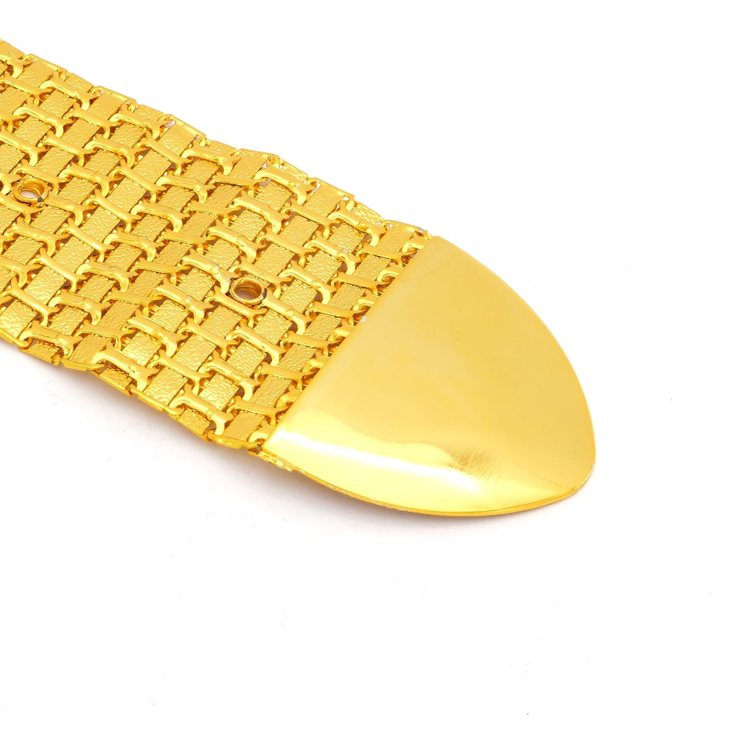 Altın Kaplama Kemer Cam Kırığı Tokalı Model-KMR-115