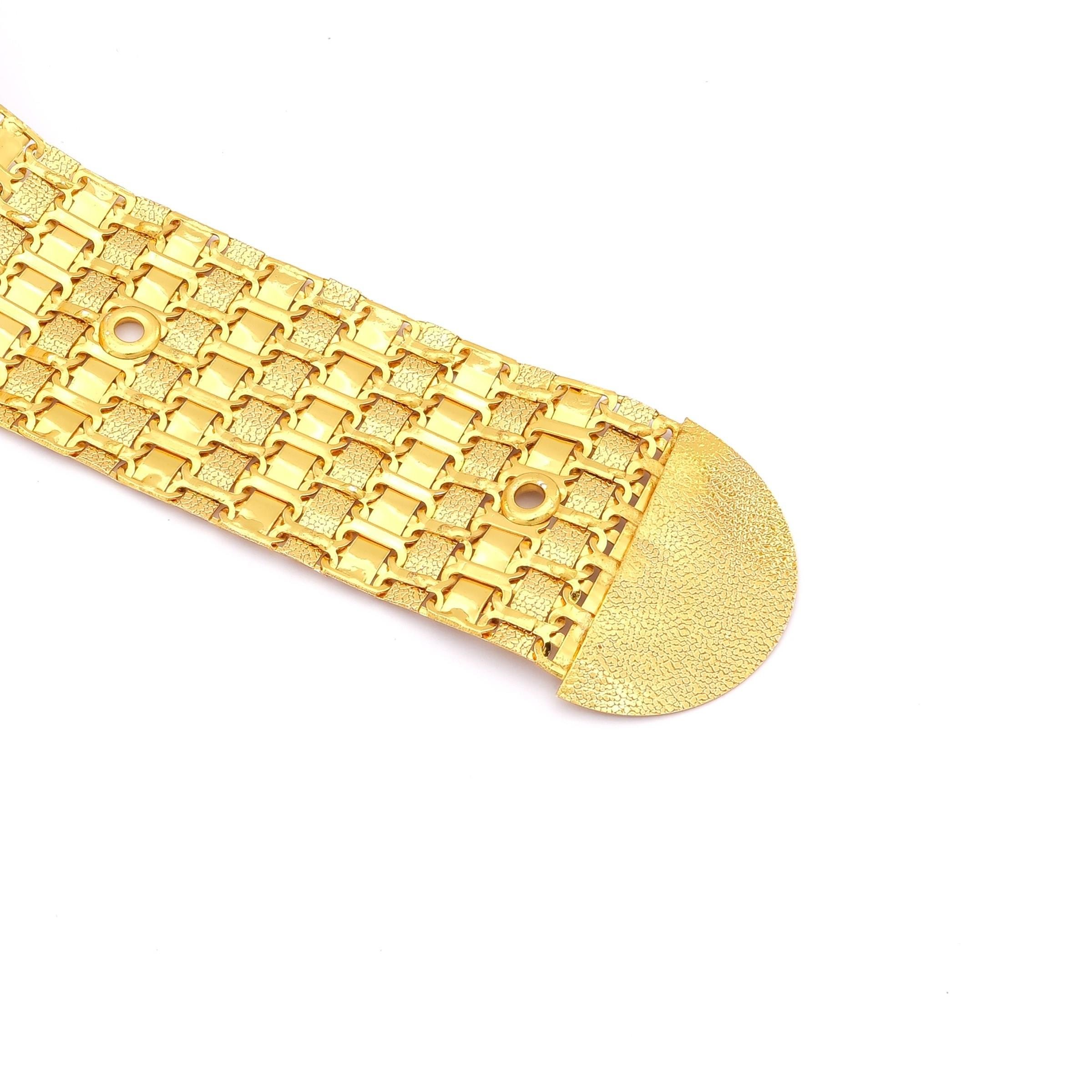 Altın Kaplama Kemer Cam Kırığı Tokalı Model-KMR-114