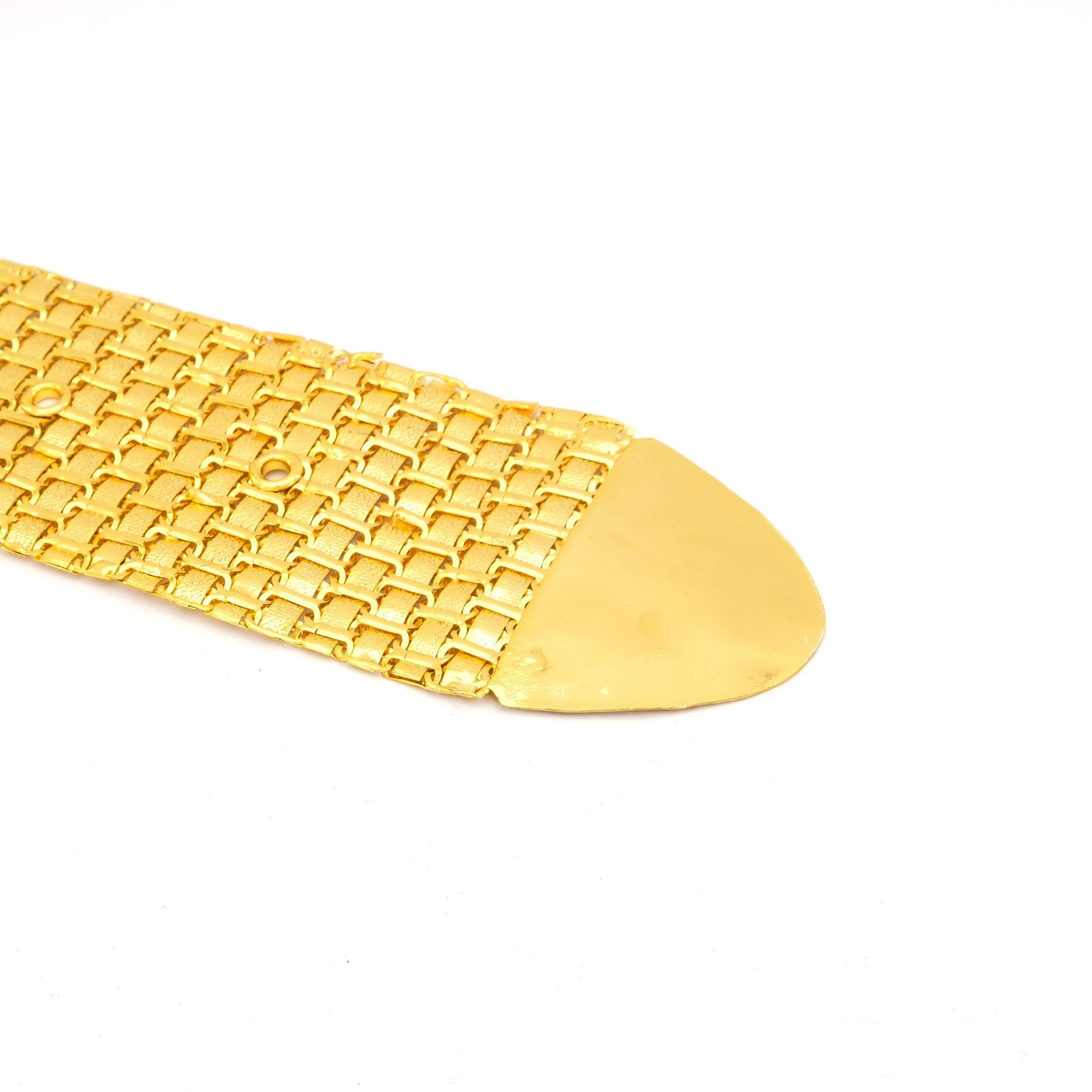 Altın Kaplama Kemer Desenli Tokalı Model-KMR-117