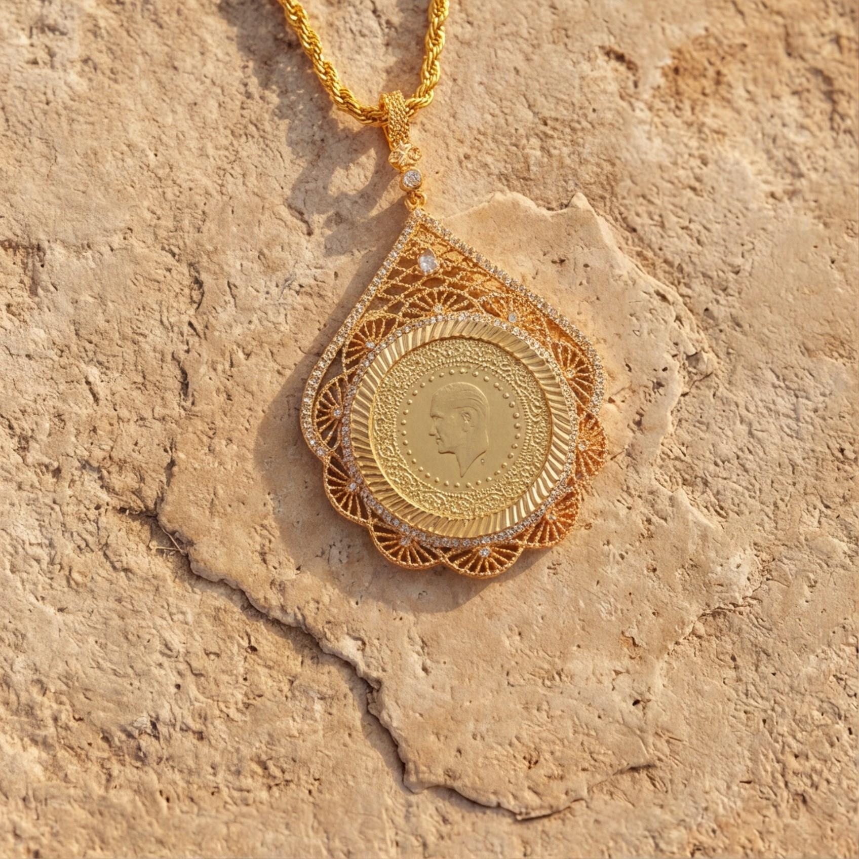 Altın Kaplama Tam Altınlı Kolye 45 CM BND-240
