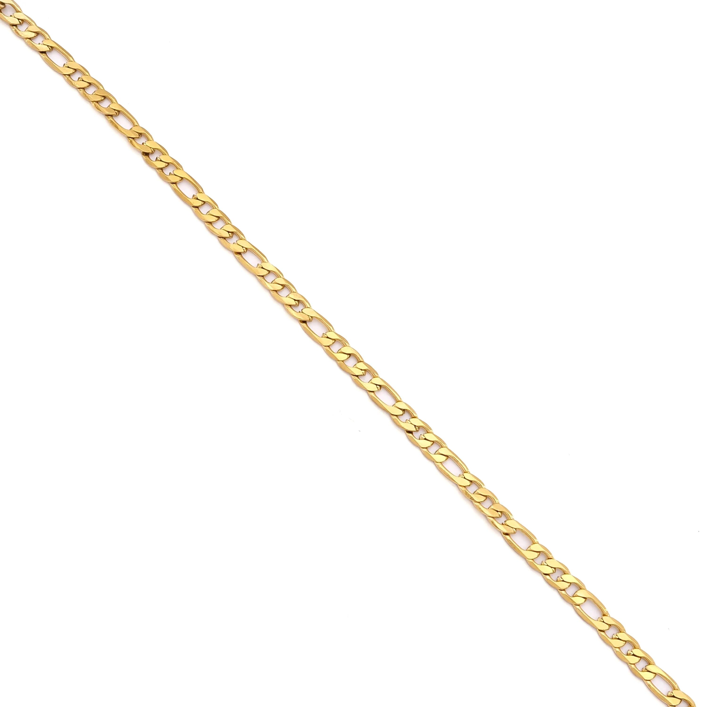 Çelik Bileklik Altın Kaplama Erkek Figaro Model-EBLK-518