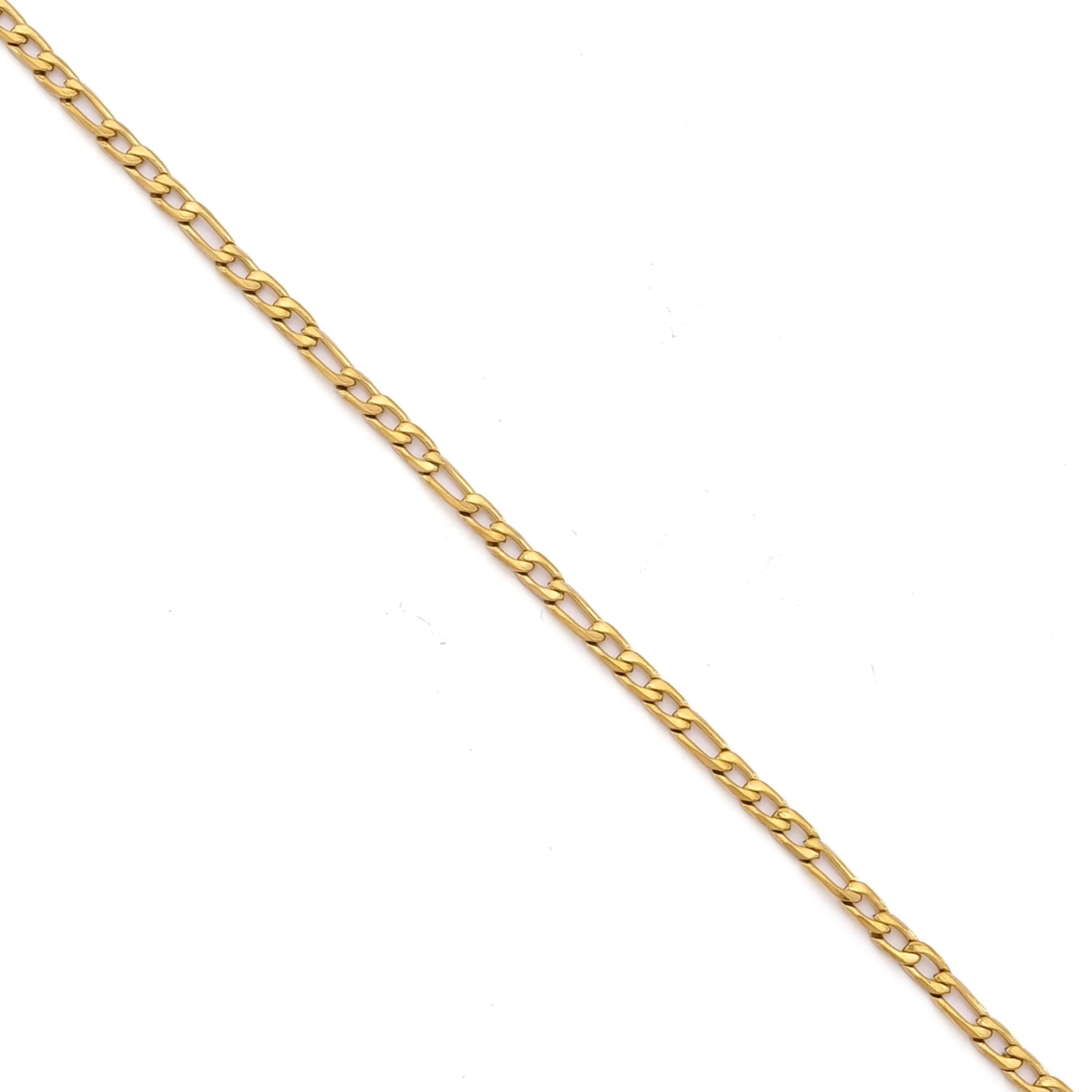 Çelik Bileklik Altın Kaplama Erkek Figaro Model-EBLK-521