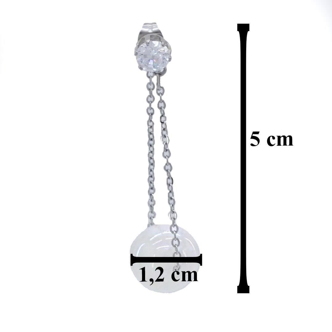 Çelik Sallantılı Küpe İnci Detaylı UNK-550