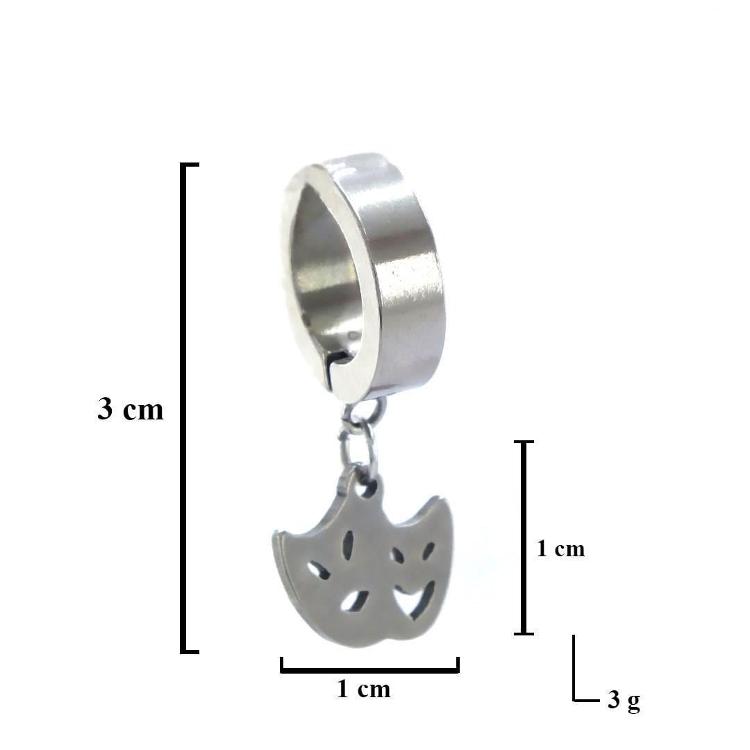 Çelik Sallantılı Küpe Maske Model Halka Küpe UNK-667
