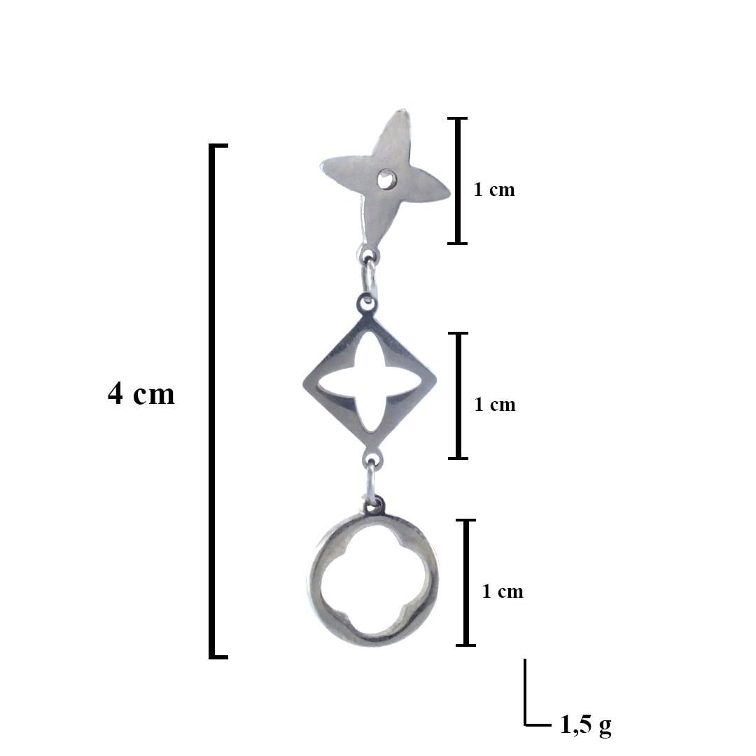 Çelik Sallantılı Küpe Tasarım Sallantılı Küpe UNK-574