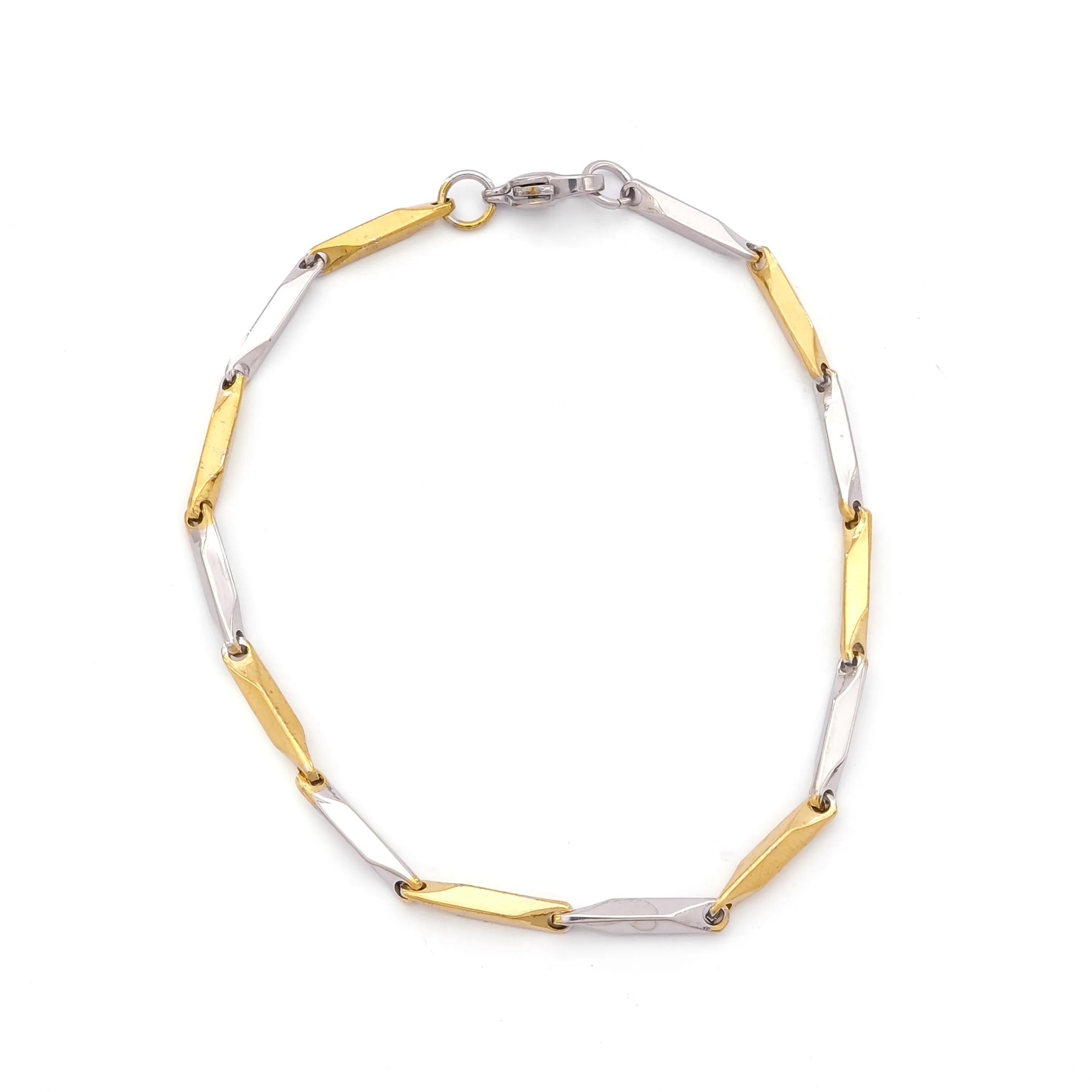 Çift Renkli Çelik Erkek Bilekliği EBLK-504