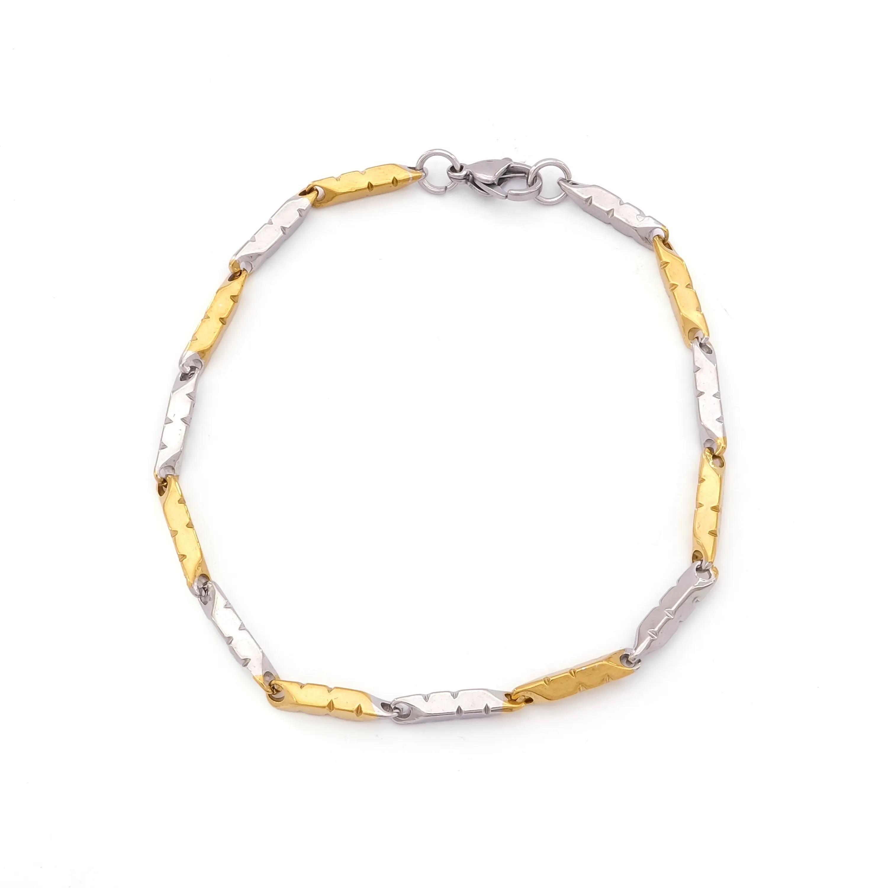 Çift Renkli Lazer Model Erkek Bileklik EBLK-513