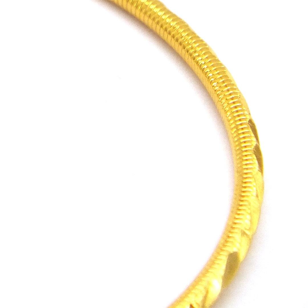 İmitasyon Ajda Bilezik Başak Model Altın Kaplama Çelik BLZ-3095