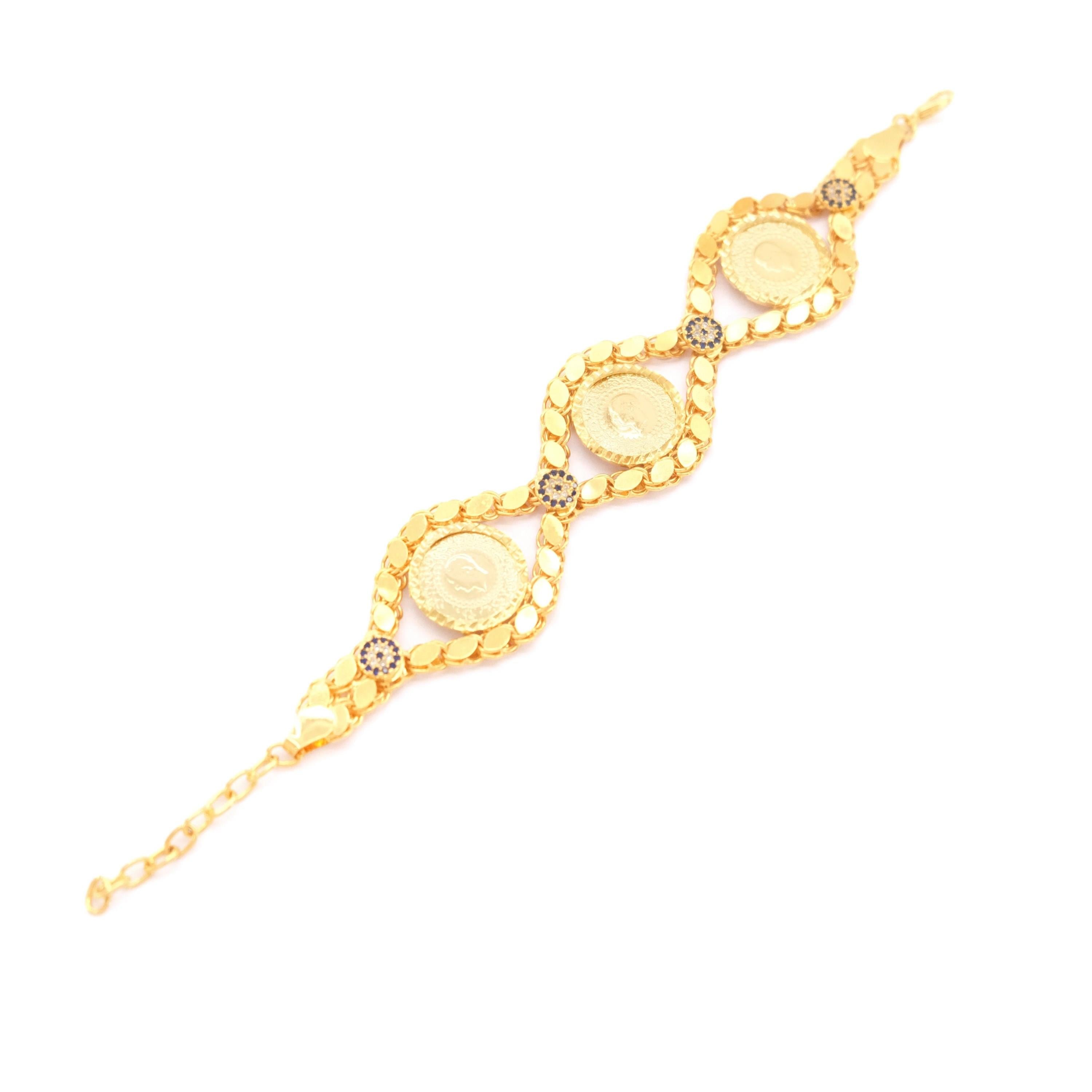 İmitasyon Çeyrekli Bileklik Arpa Çerçeve 3 Çeyrekli Model BLK-1046