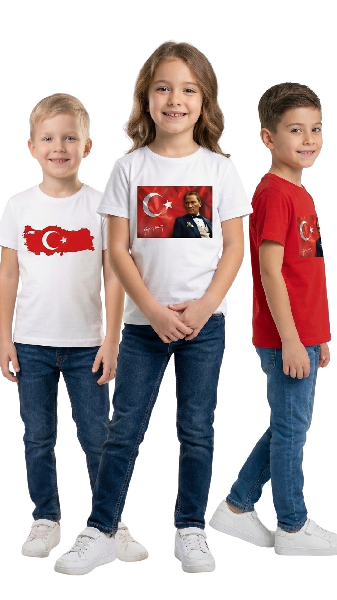 3 LÜ SET ÜNİSEX Çocuk TSHİRT 3 ADET  