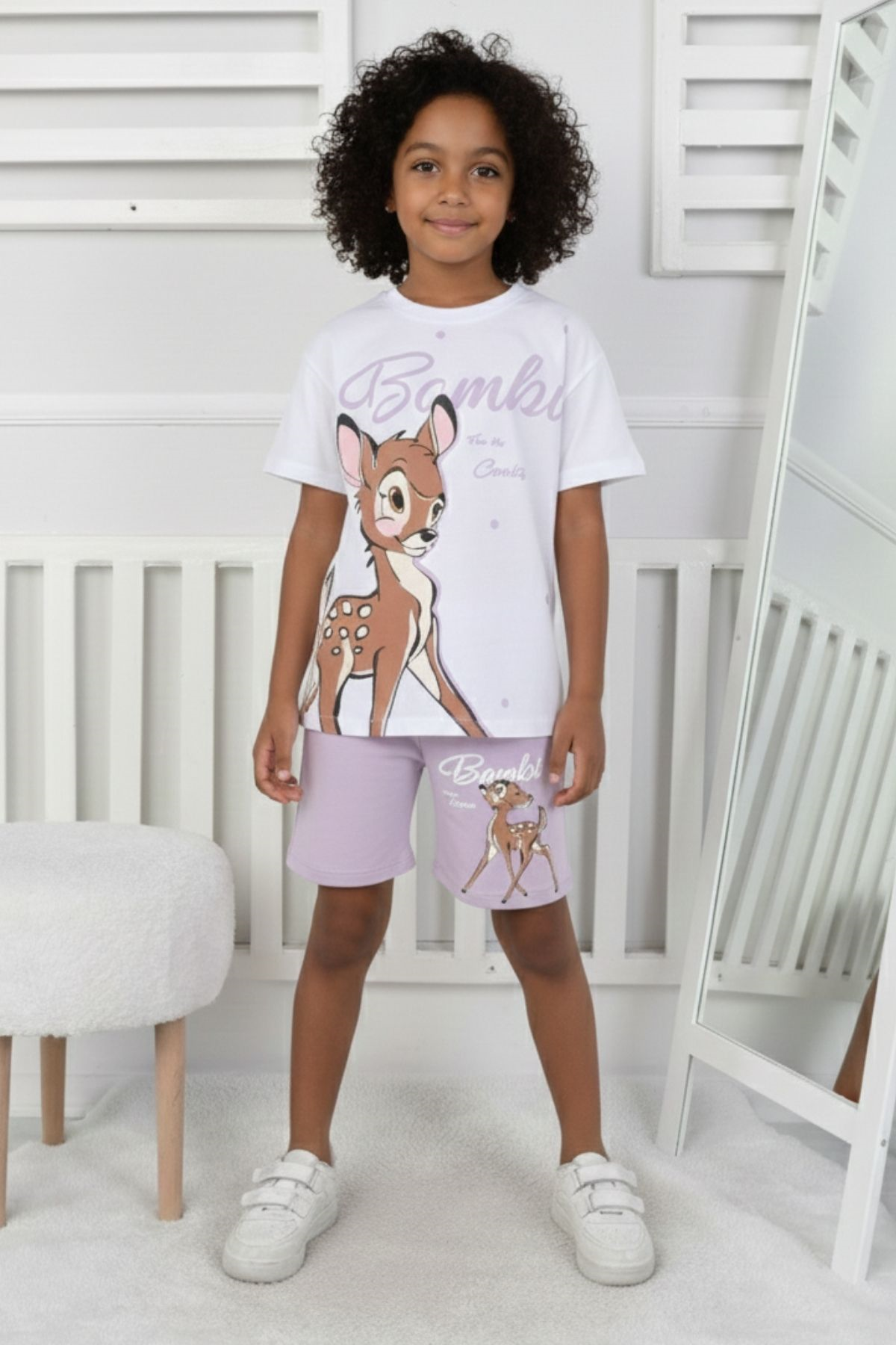 Bambi Baskı Kız Çocuk Takım