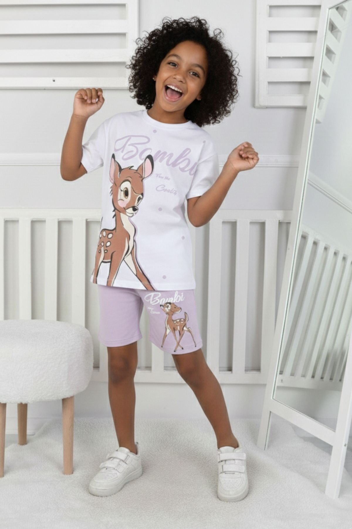 Bambi Baskı Kız Çocuk Takım