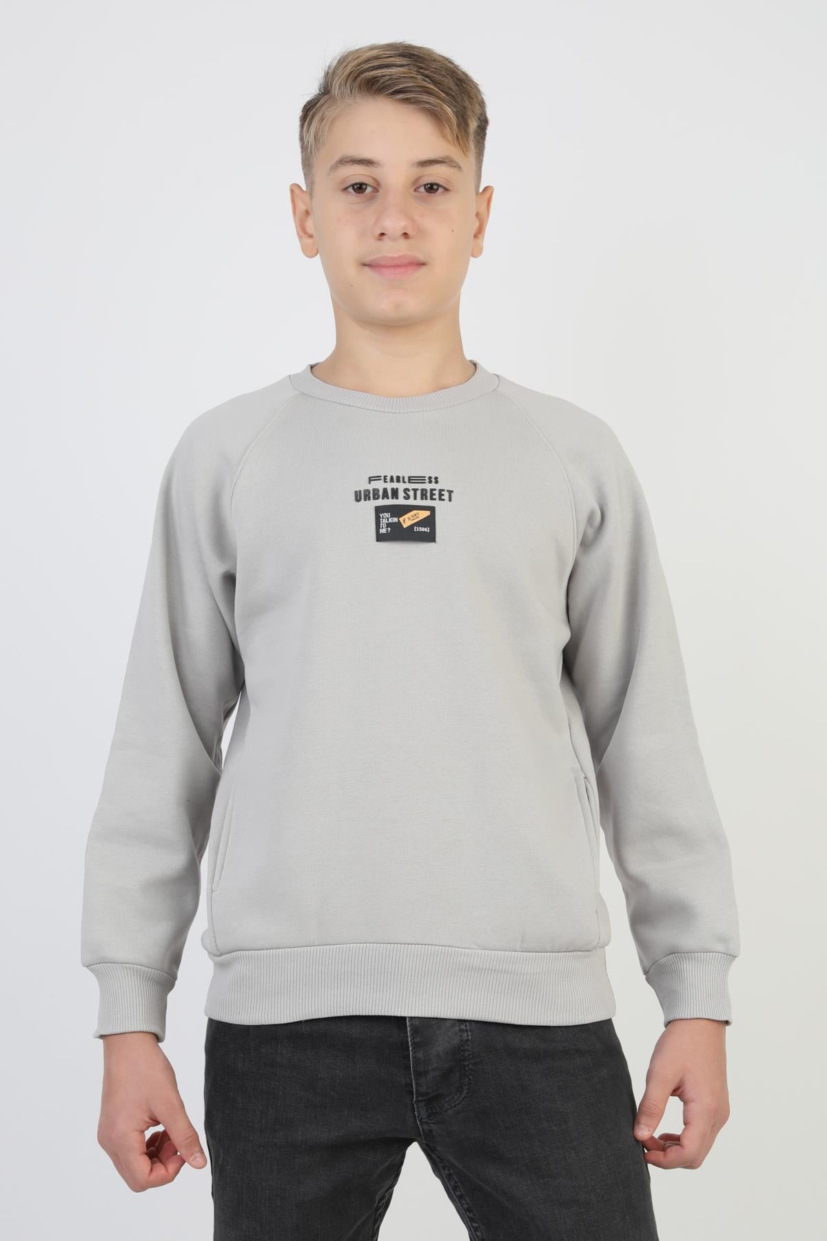 Baskılı Erkek Çocuk Sweatshirt