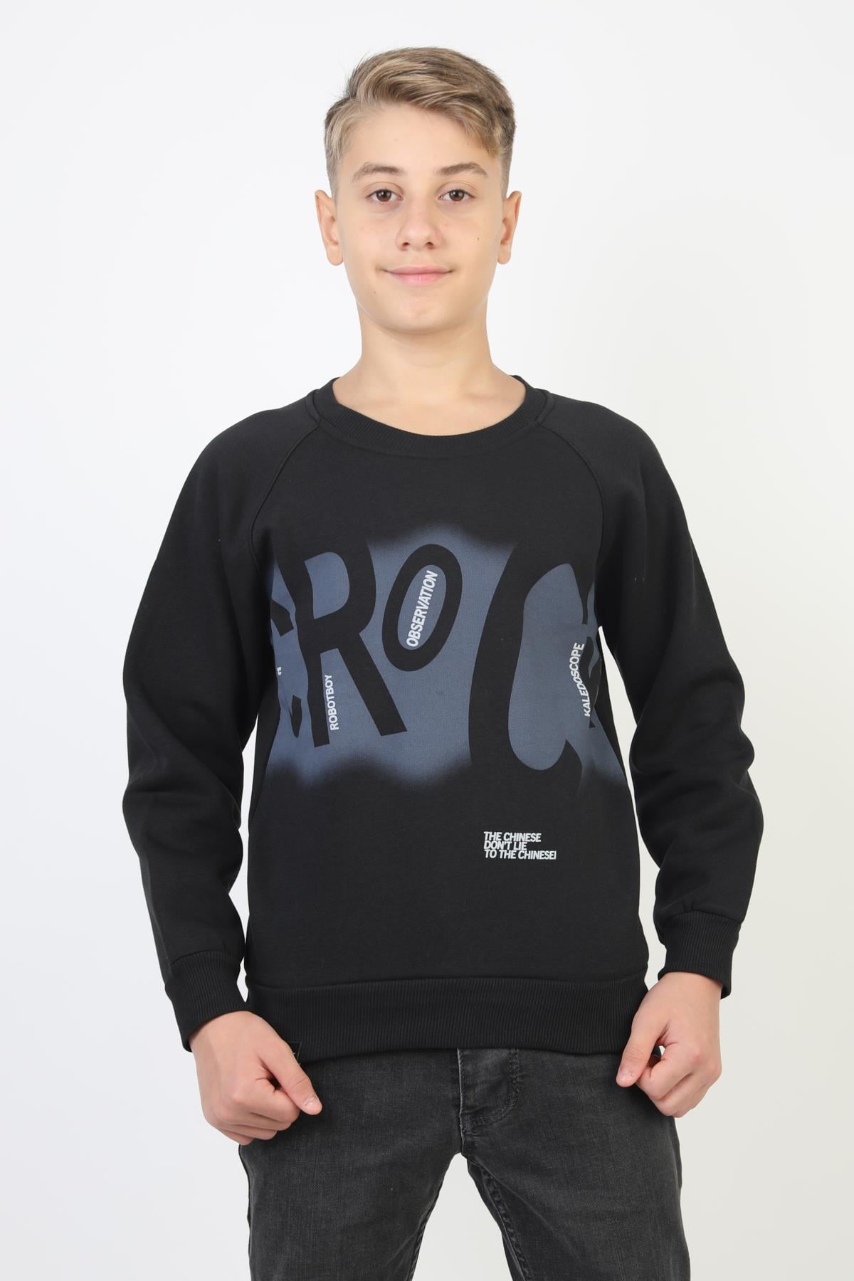 Baskılı Erkek Çocuk Sweatshirt