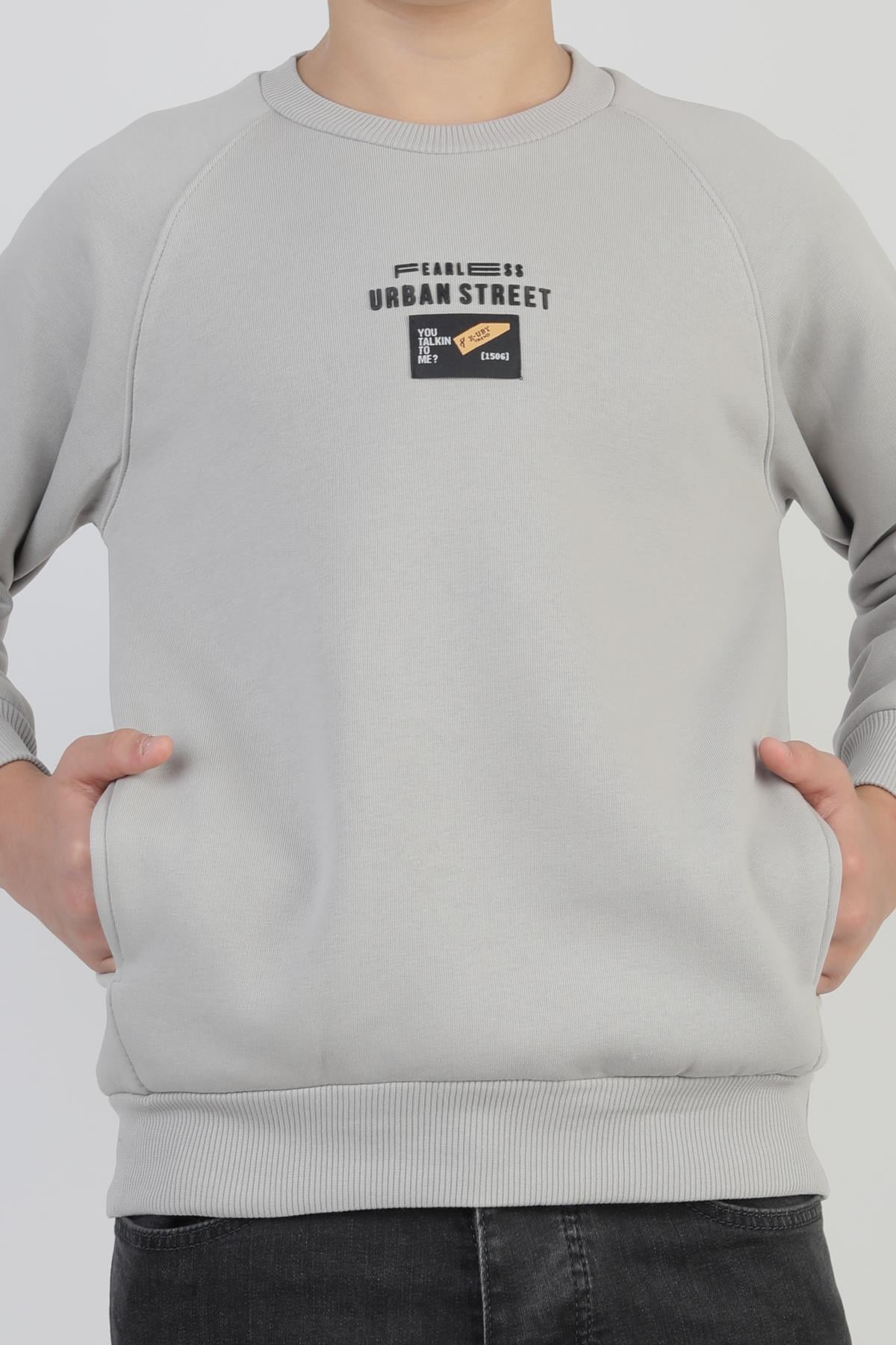 Baskılı Erkek Çocuk Sweatshirt