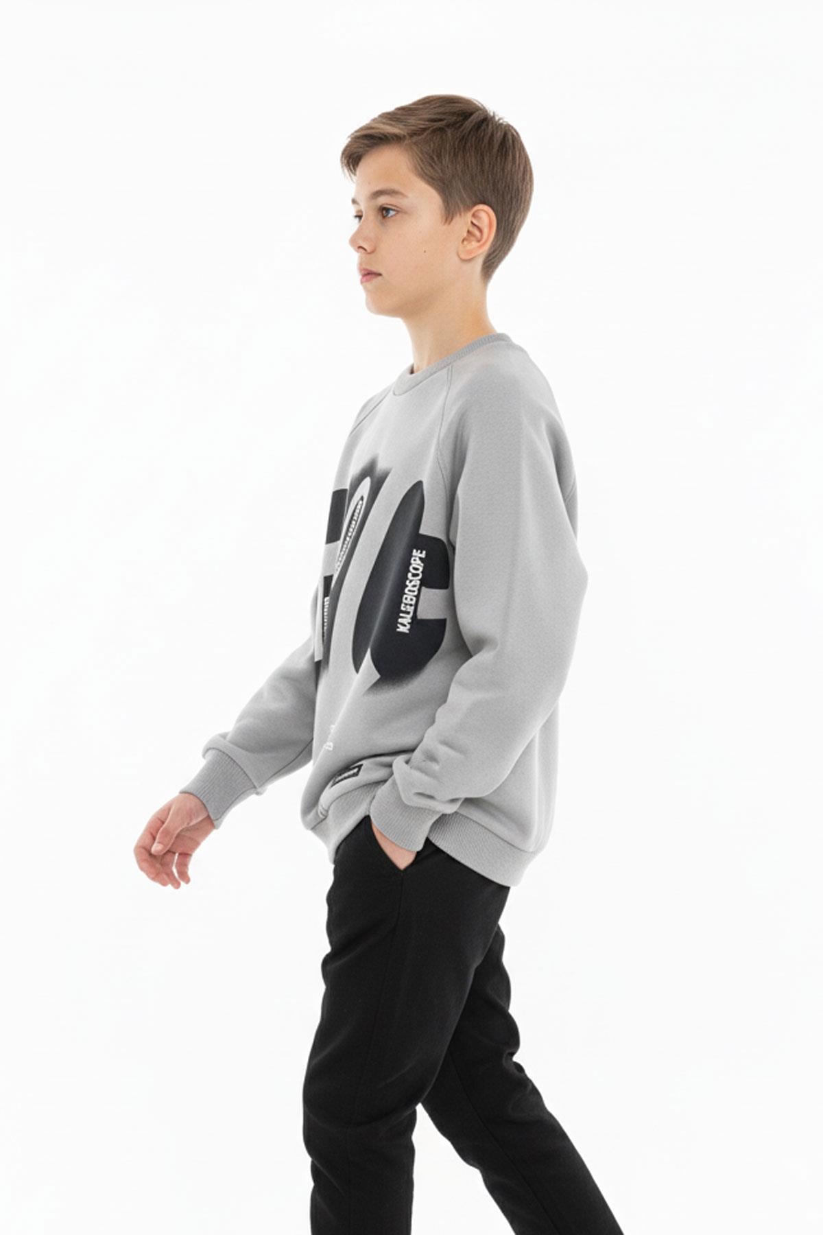 Baskılı Erkek Çocuk Sweatshirt