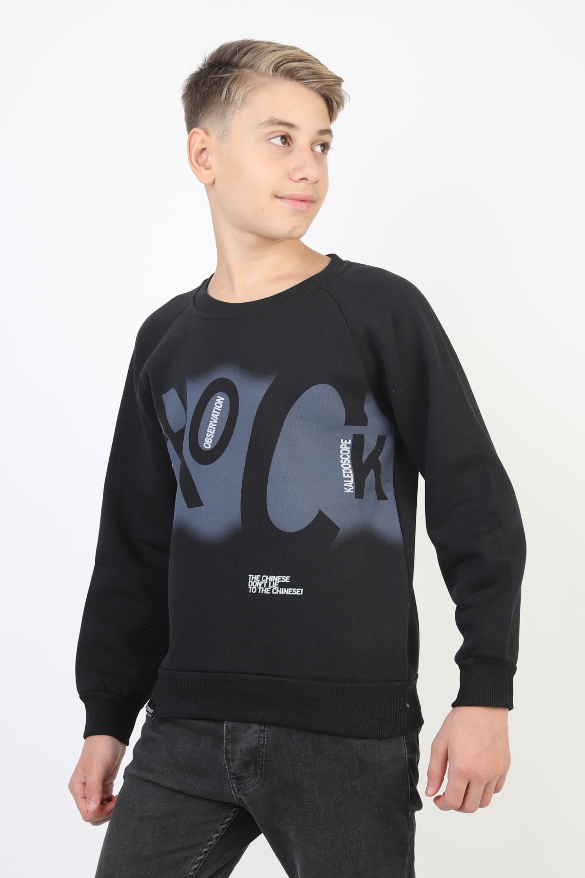 Baskılı Erkek Çocuk Sweatshirt