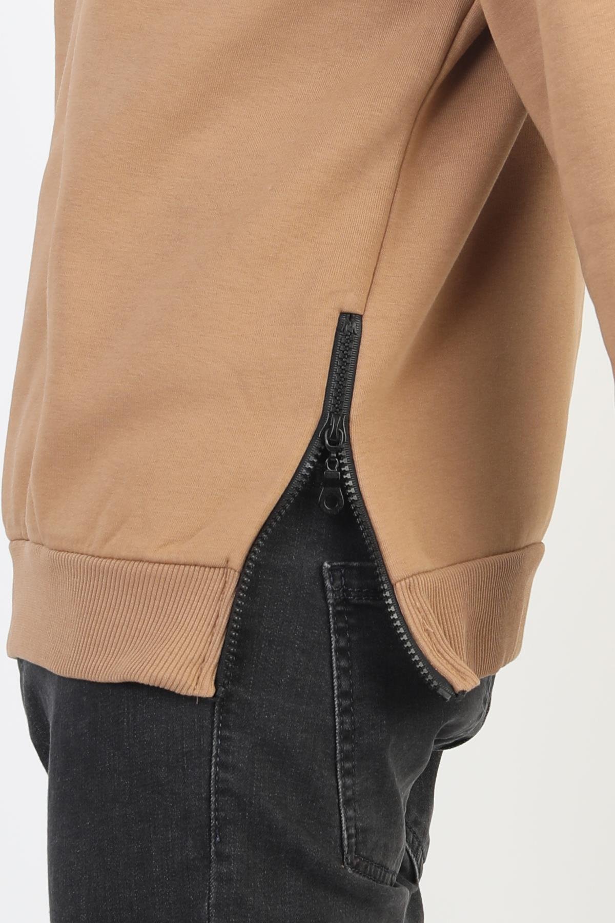 Bisiklet Yaka Baskı Detaylı Erkek Çocuk Sweatshirt