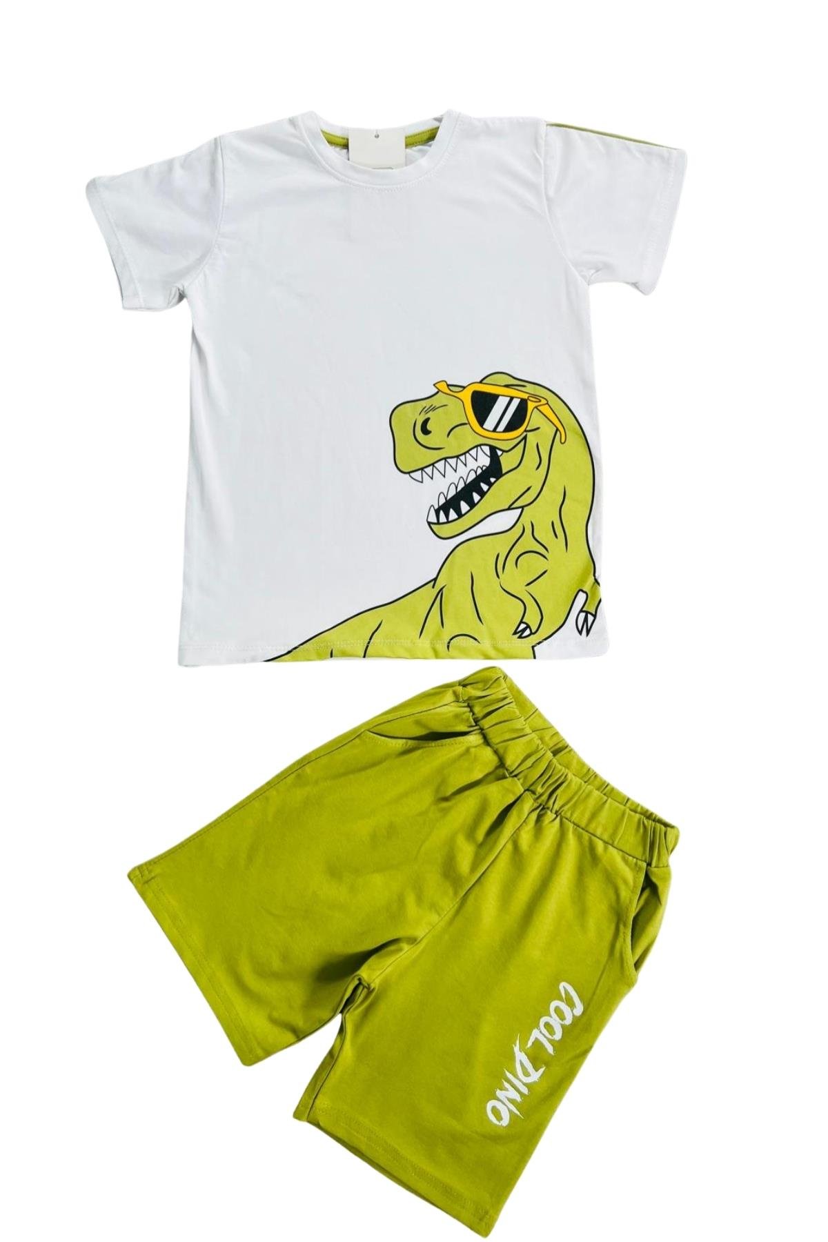 Dinozor Baskı Erkek Çocuk Takım