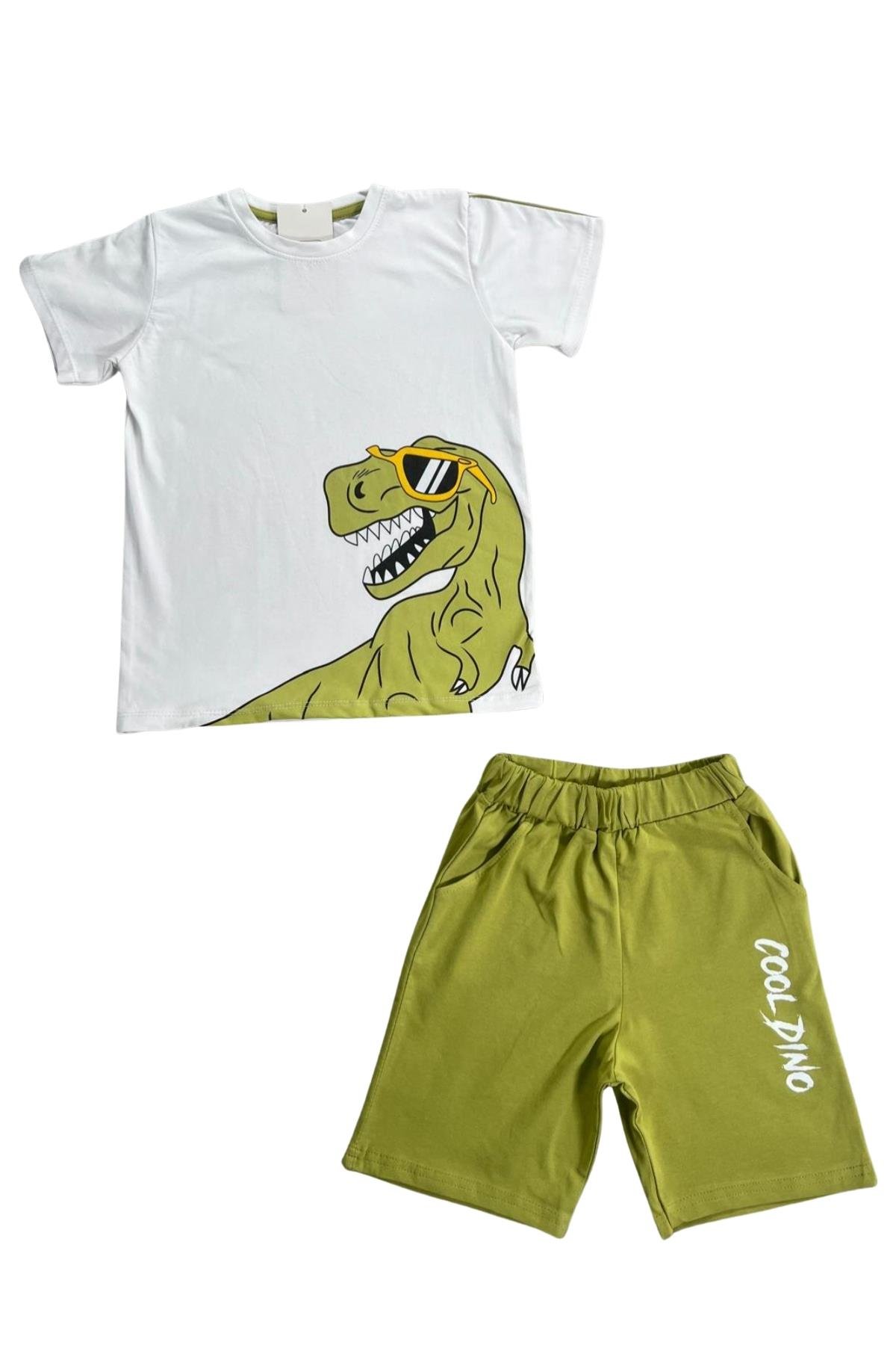 Dinozor Baskı Erkek Çocuk Takım