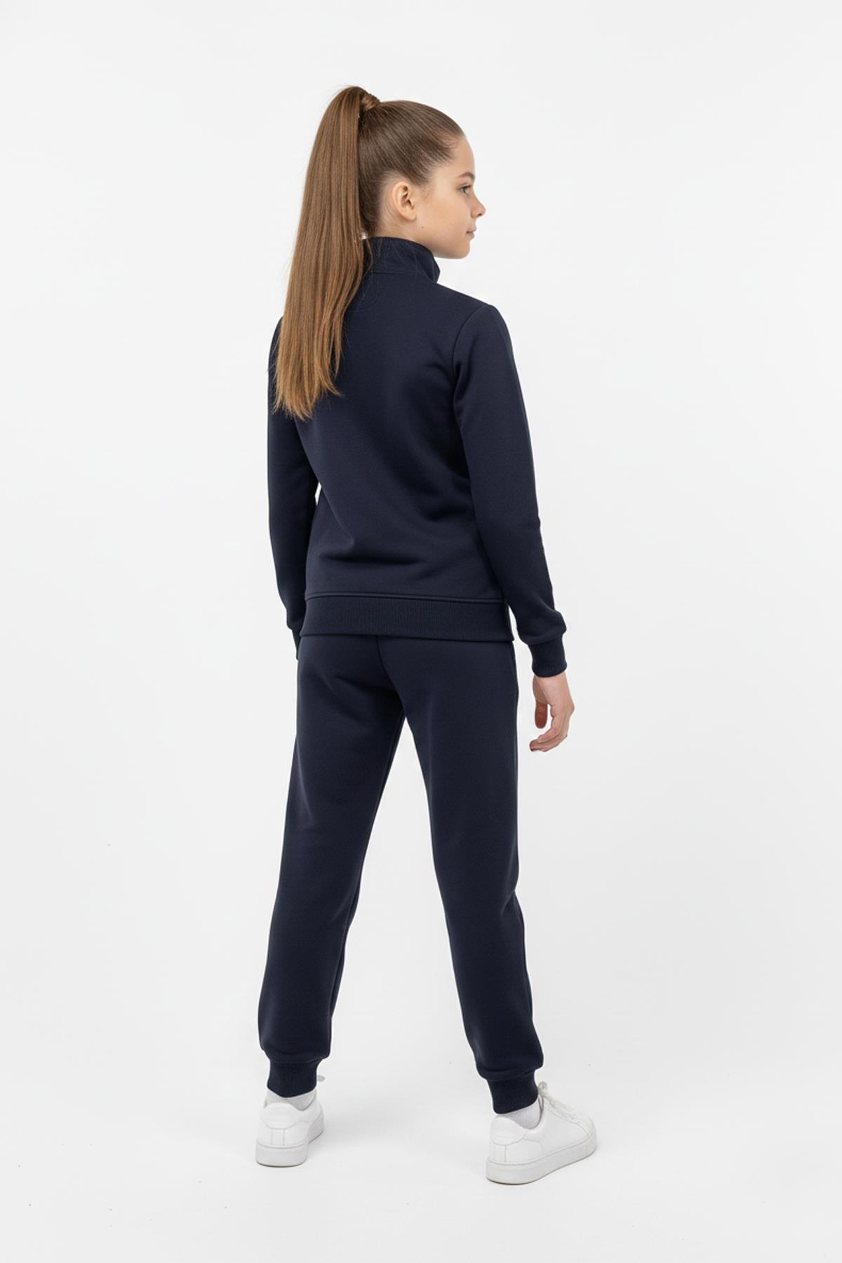 Fermuarlı Cepli Çocuk Unisex Eşofman Takımı