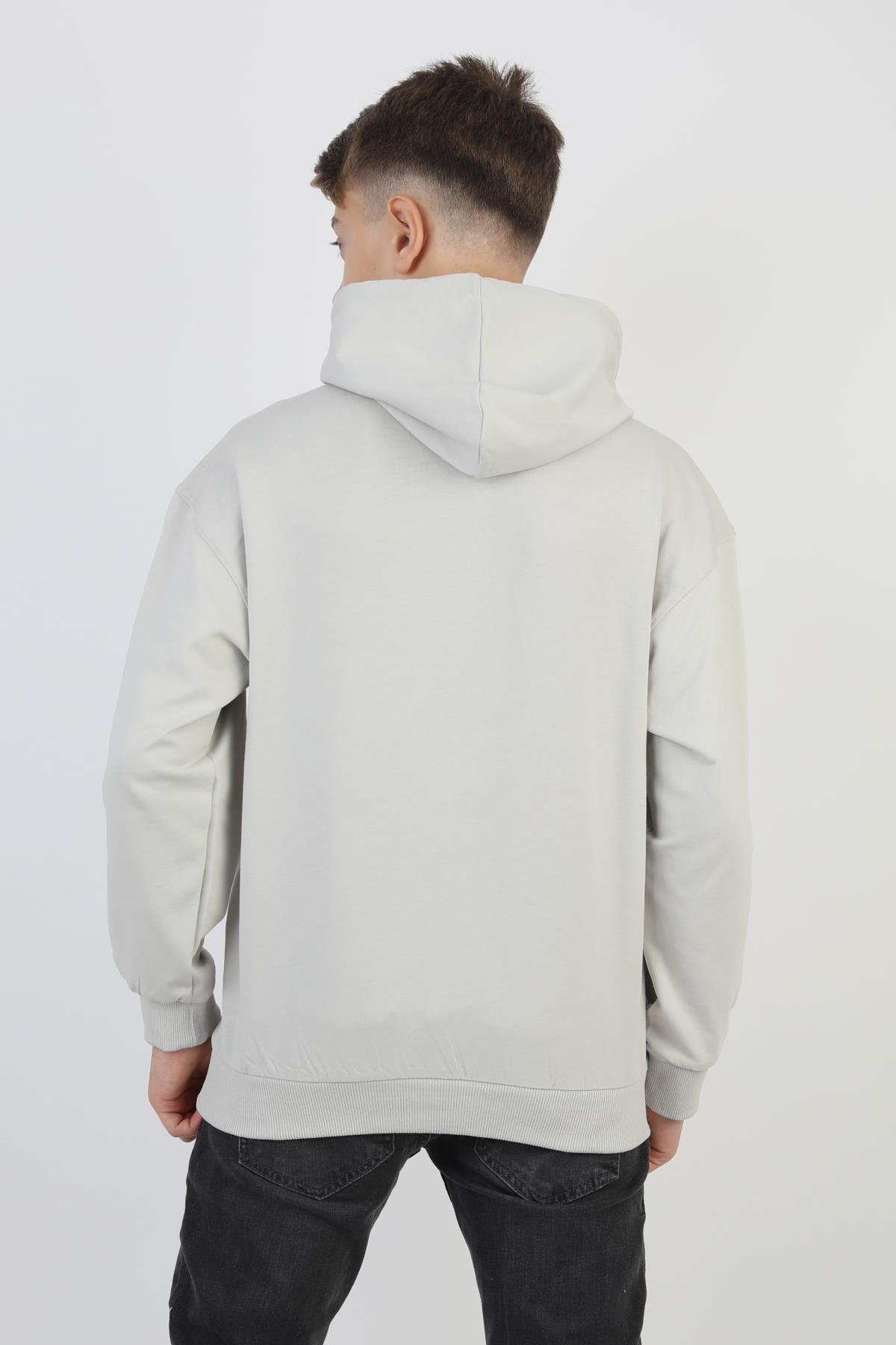 Kapüşonlu Kanguru Cepli Erkek Çocuk Sweatshirt