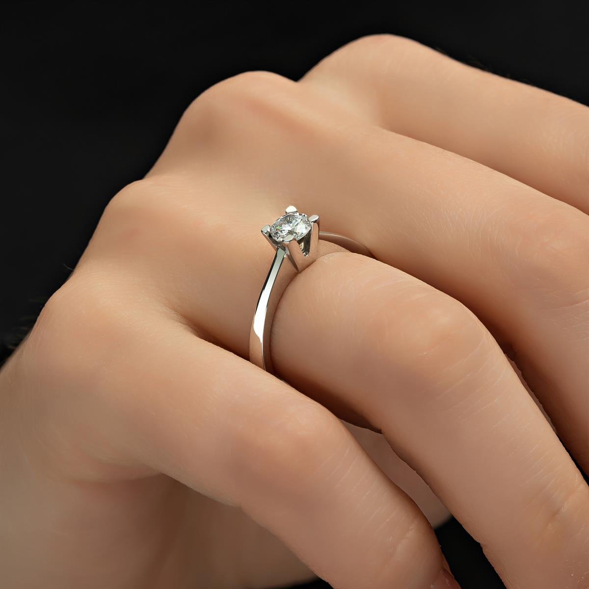 Swarovski Taşlı Gümüş Yüzük