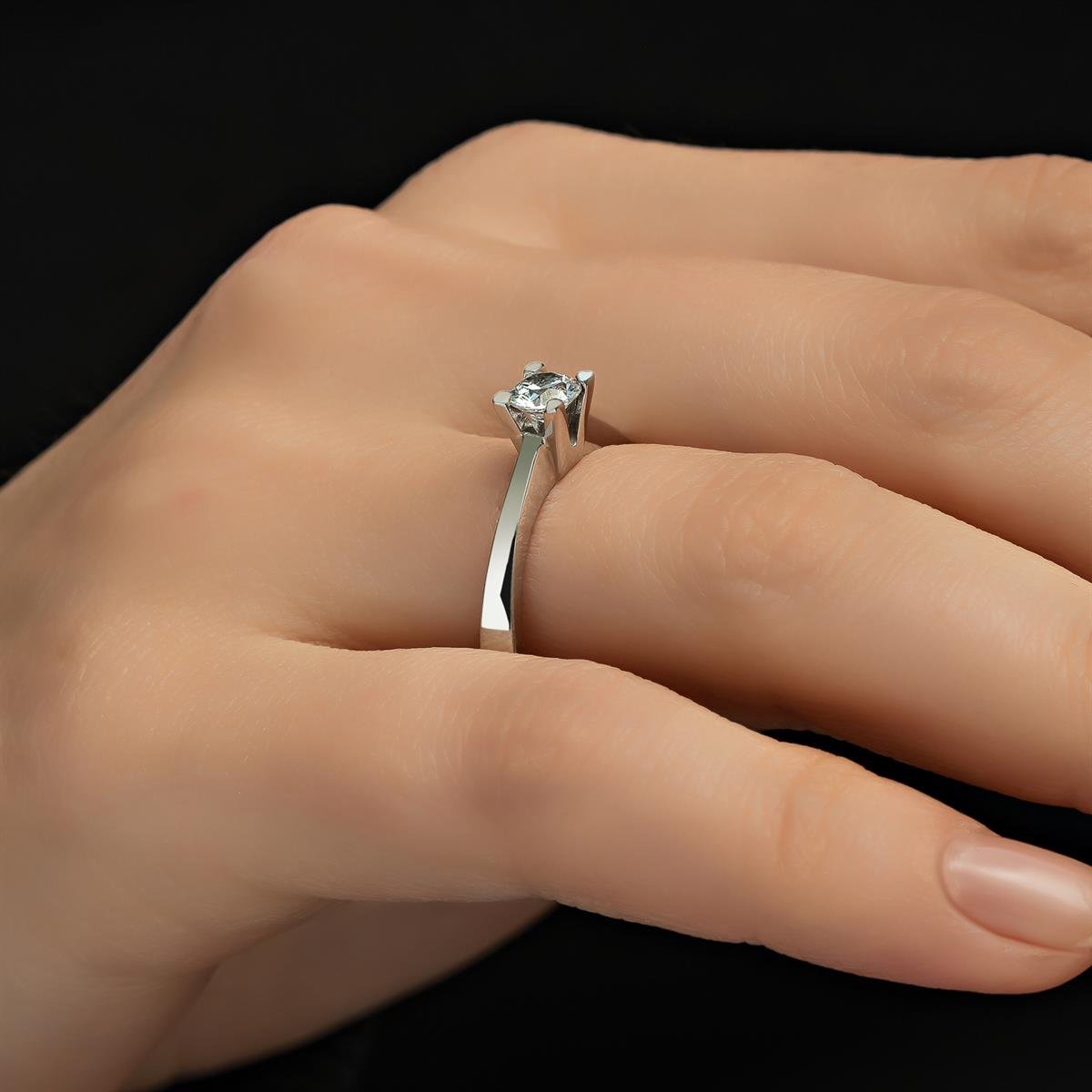 Swarovski Taşlı Gümüş Yüzük
