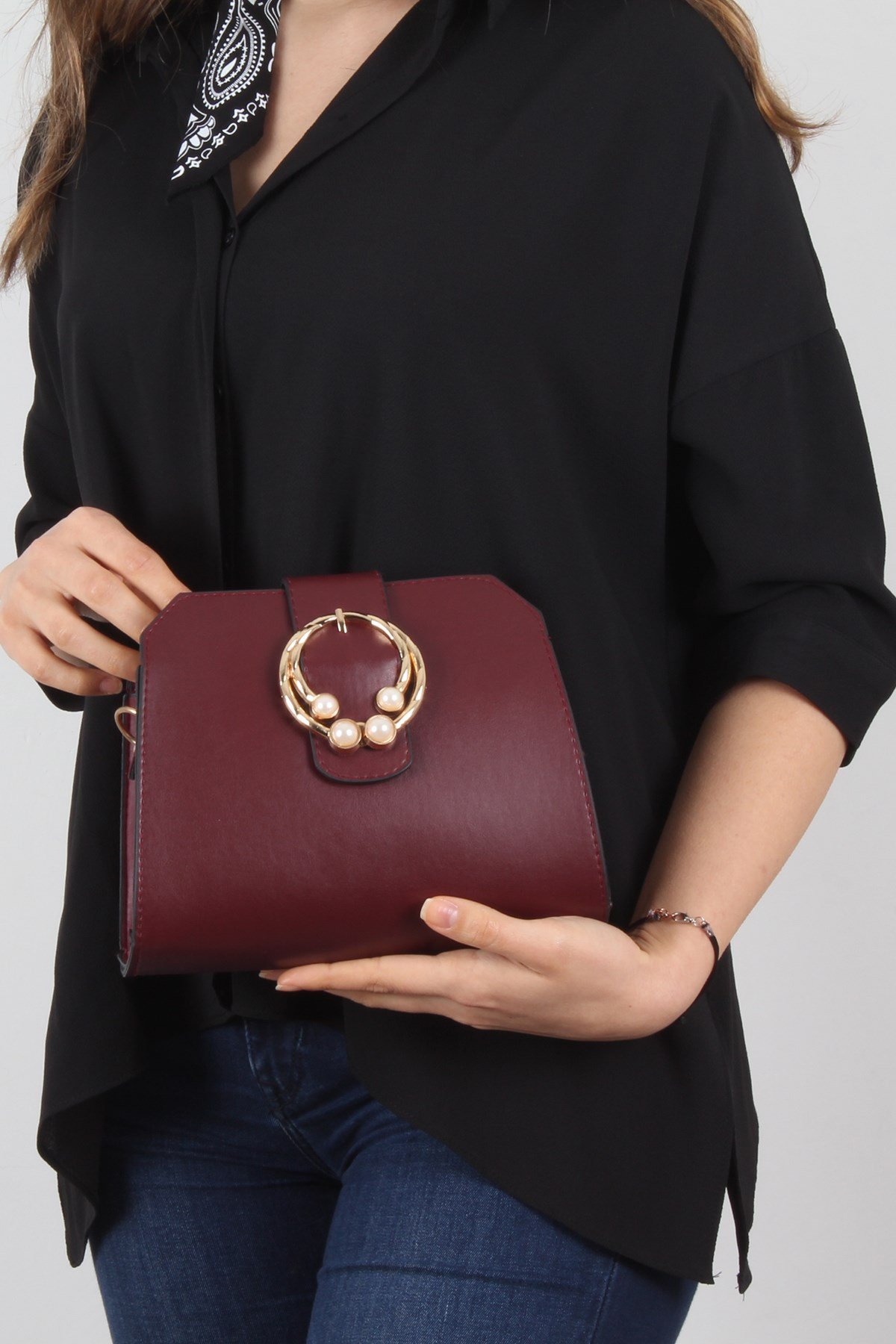 LWE20280-BRDLuwweLuwwe Bag'sBordo-Kadın Omuz Çantası(LWE20280-BRD)