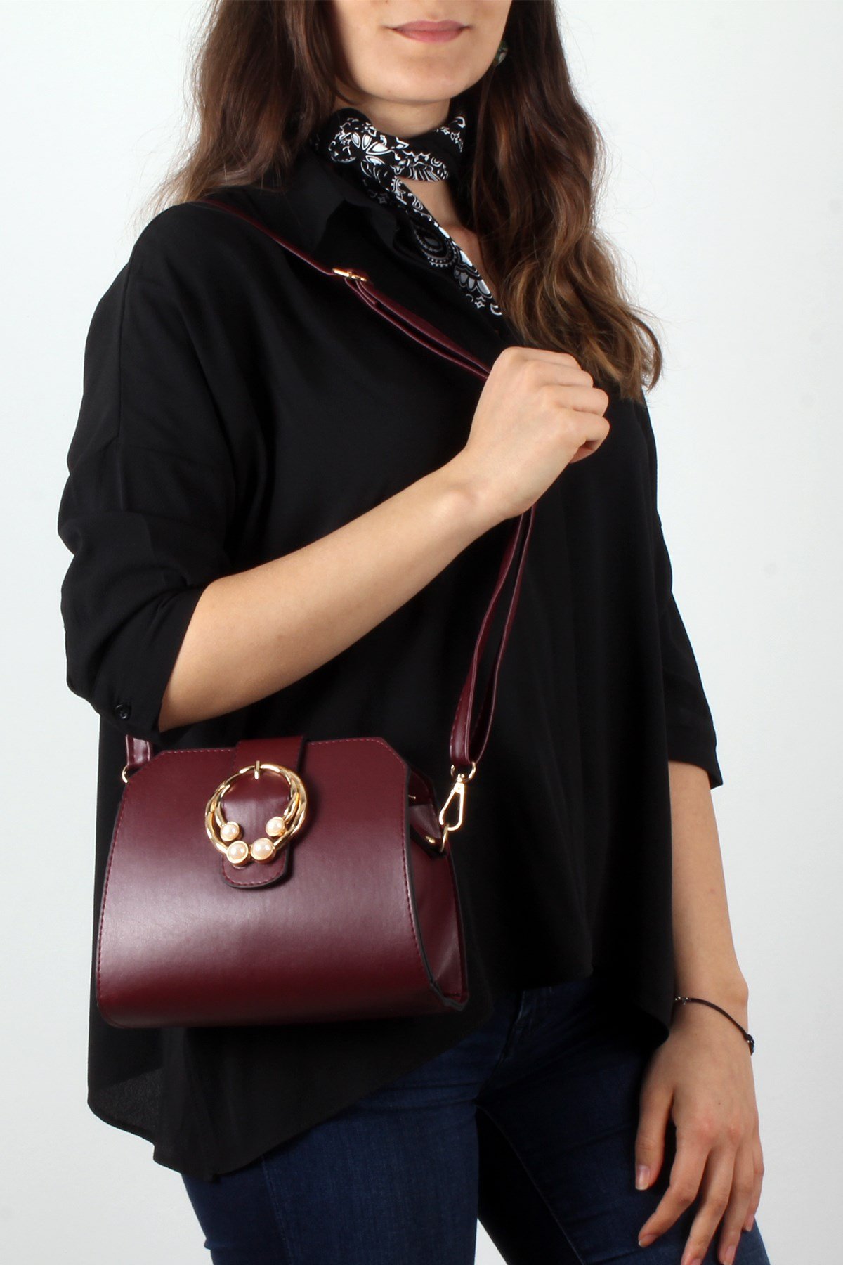 LWE20280-BRDLuwweLuwwe Bag'sBordo-Kadın Omuz Çantası(LWE20280-BRD)