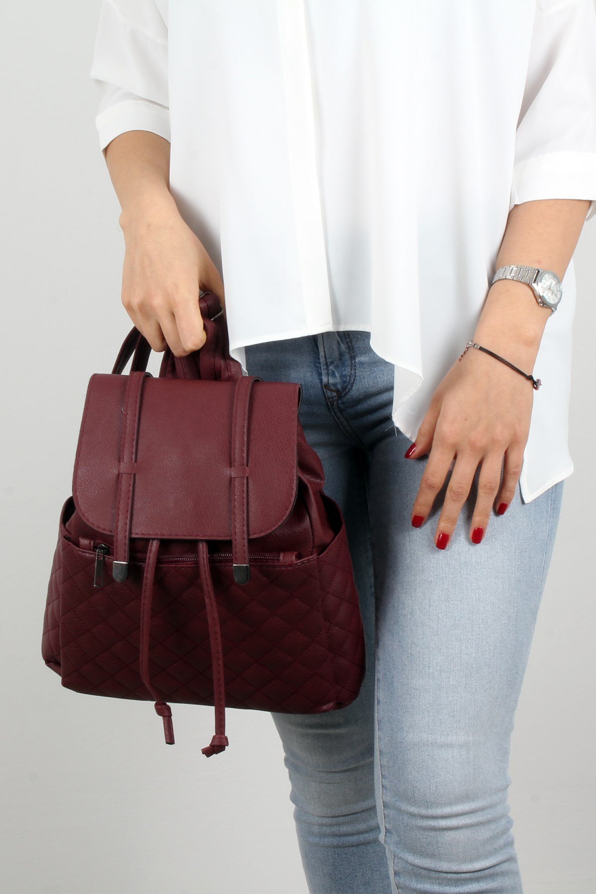 LWE20272-BRDLuwweLuwwe Bag'sBordo-Kadın Sırt Çantası (LWE20272-BRD)