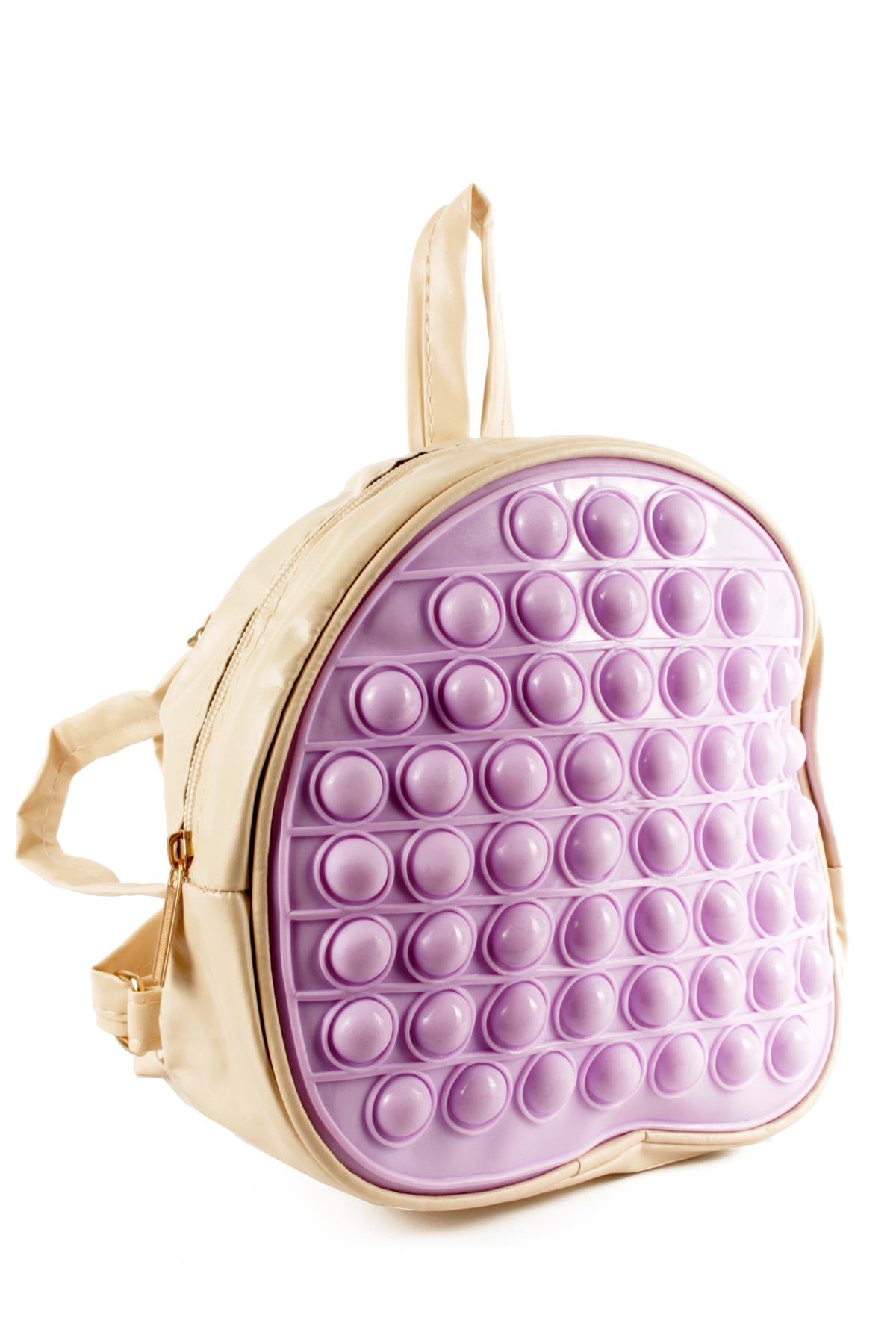 LWE60658-KTalhaLuwwe Bag'sÇocuk Pop It Push Bubble Fidget Popit Ayarlanabilir Askılı Anaokulu Sırt Çantası  20x20cm 54 Baloncuklu (60658)