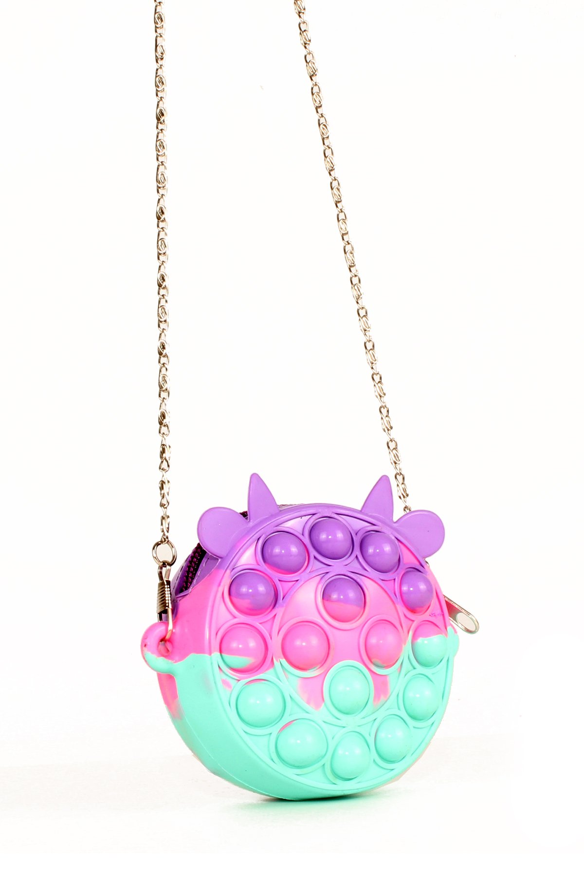 LWE60604-GökİTalhaLuwwe Bag'sÇocuk Pop It Push Bubble Fidget Zincir Askılı Tavşan Kulaklı Mini Çanta-Popit Oyuncak(60604)