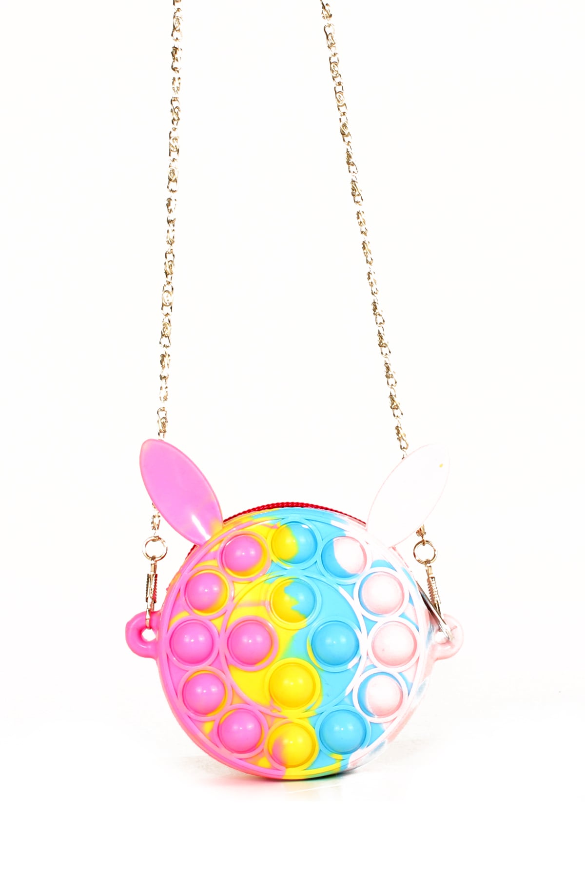 LWE60604-GökİTalhaLuwwe Bag'sÇocuk Pop It Push Bubble Fidget Zincir Askılı Tavşan Kulaklı Mini Çanta-Popit Oyuncak(60604)