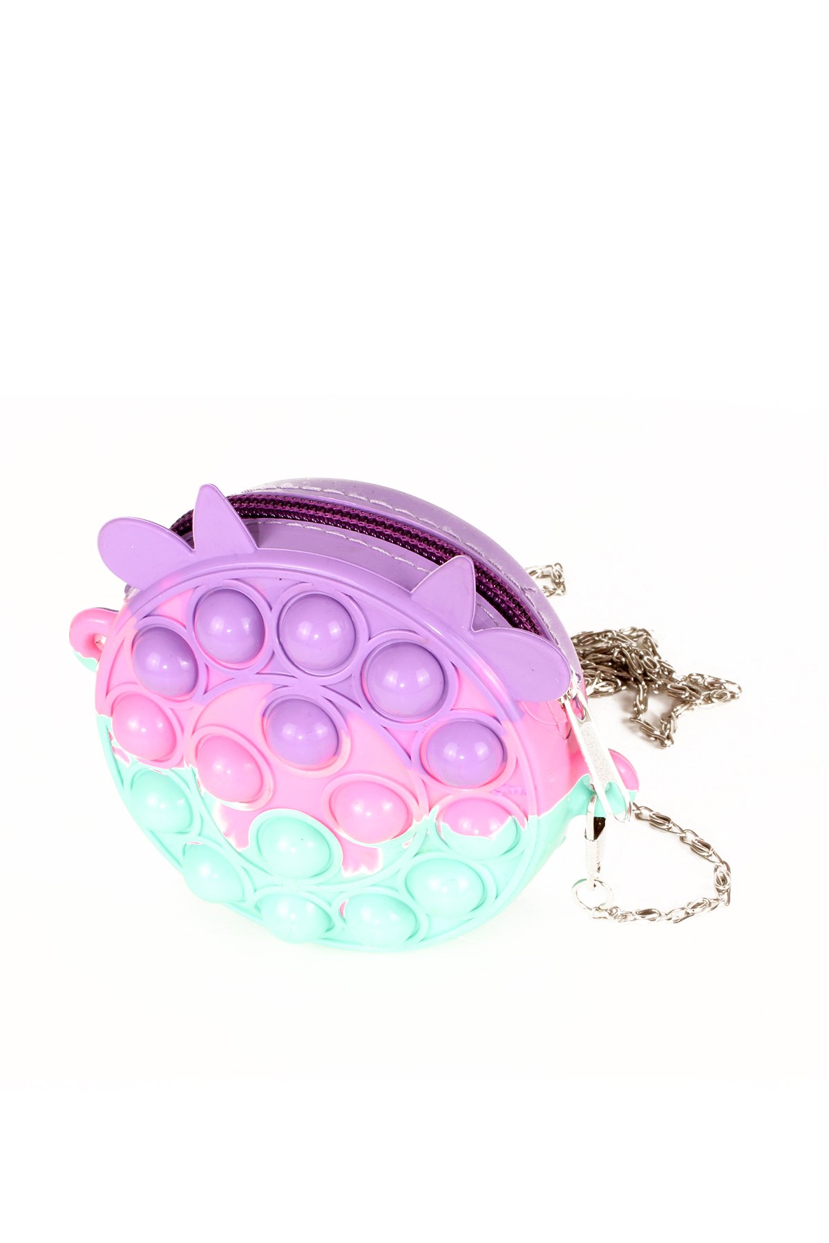 LWE60604-GökİTalhaLuwwe Bag'sÇocuk Pop It Push Bubble Fidget Zincir Askılı Tavşan Kulaklı Mini Çanta-Popit Oyuncak(60604)