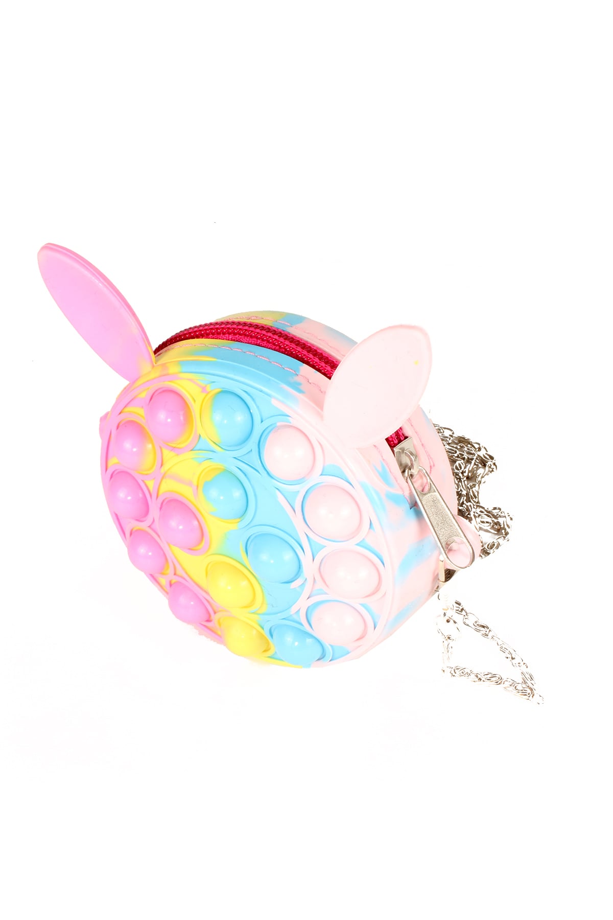 LWE60604-GökİTalhaLuwwe Bag'sÇocuk Pop It Push Bubble Fidget Zincir Askılı Tavşan Kulaklı Mini Çanta-Popit Oyuncak(60604)