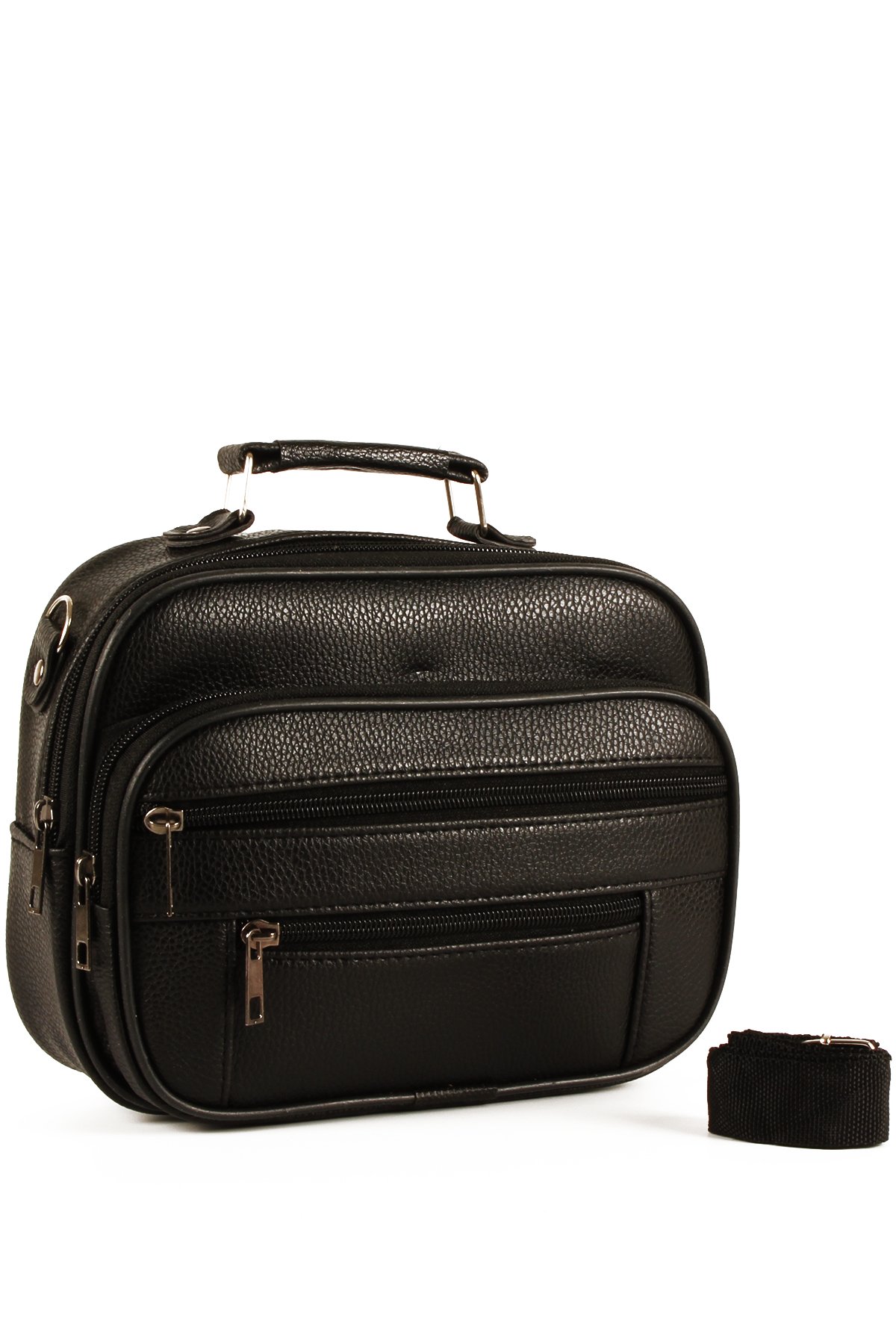 LWE1719-TBTalhaLuwwe Bag'sErkek Üçlü Kasa Destekli Lüx El ve Omuz Çantası Takımı (1719)